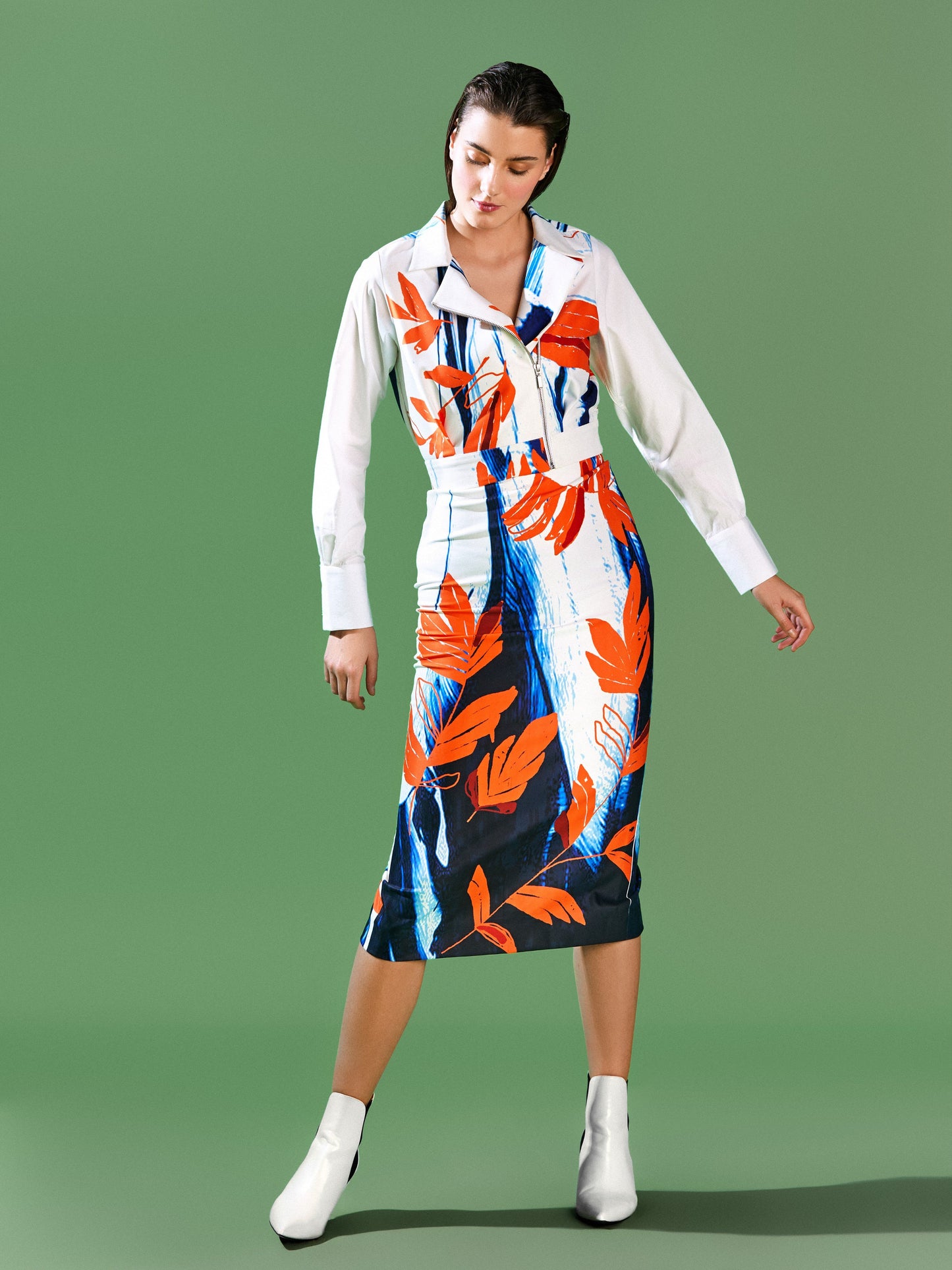 Dual Print Pencil Skirt - B E N N C H