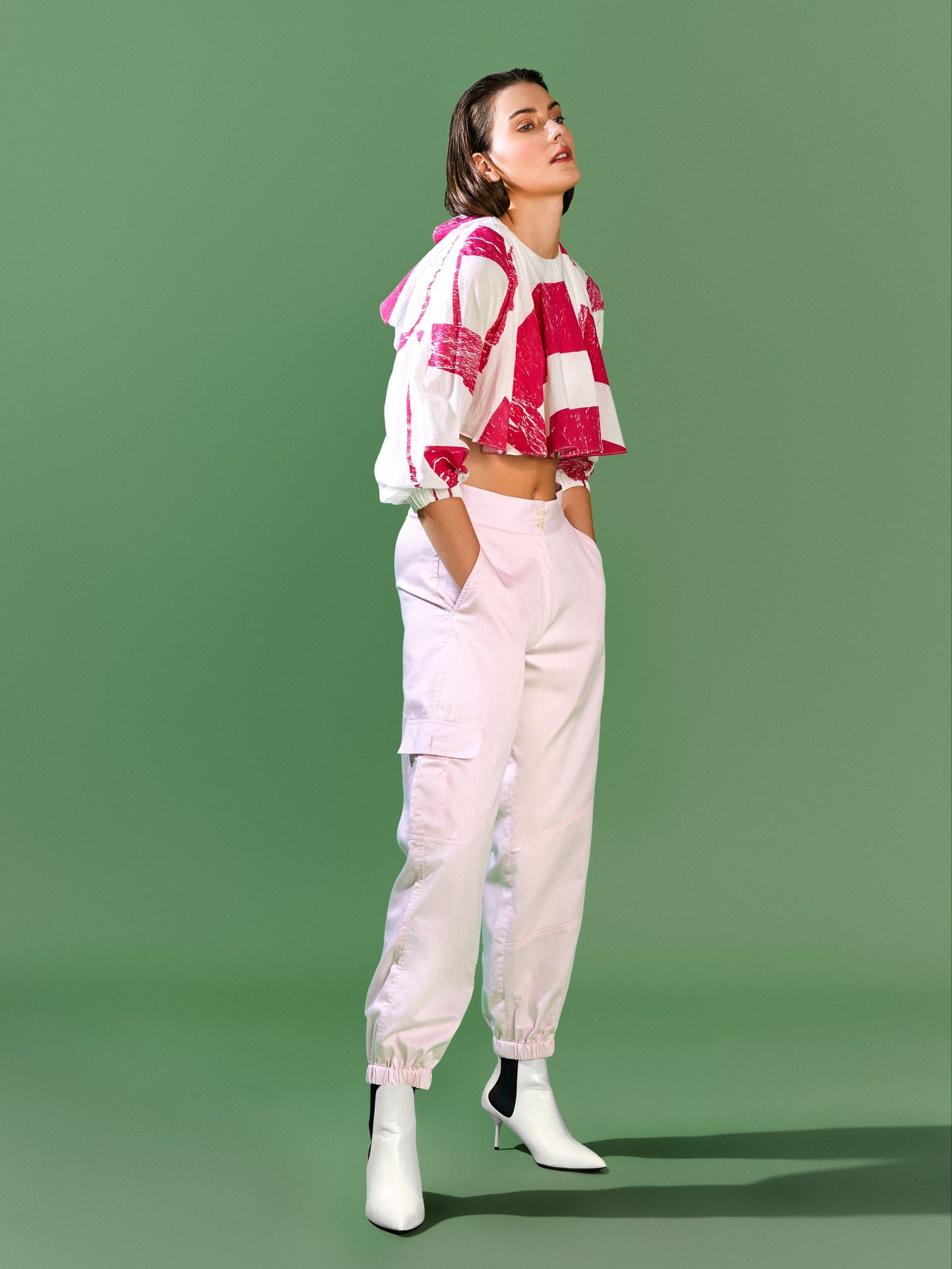 Pink Cotton Joggers - B E N N C H