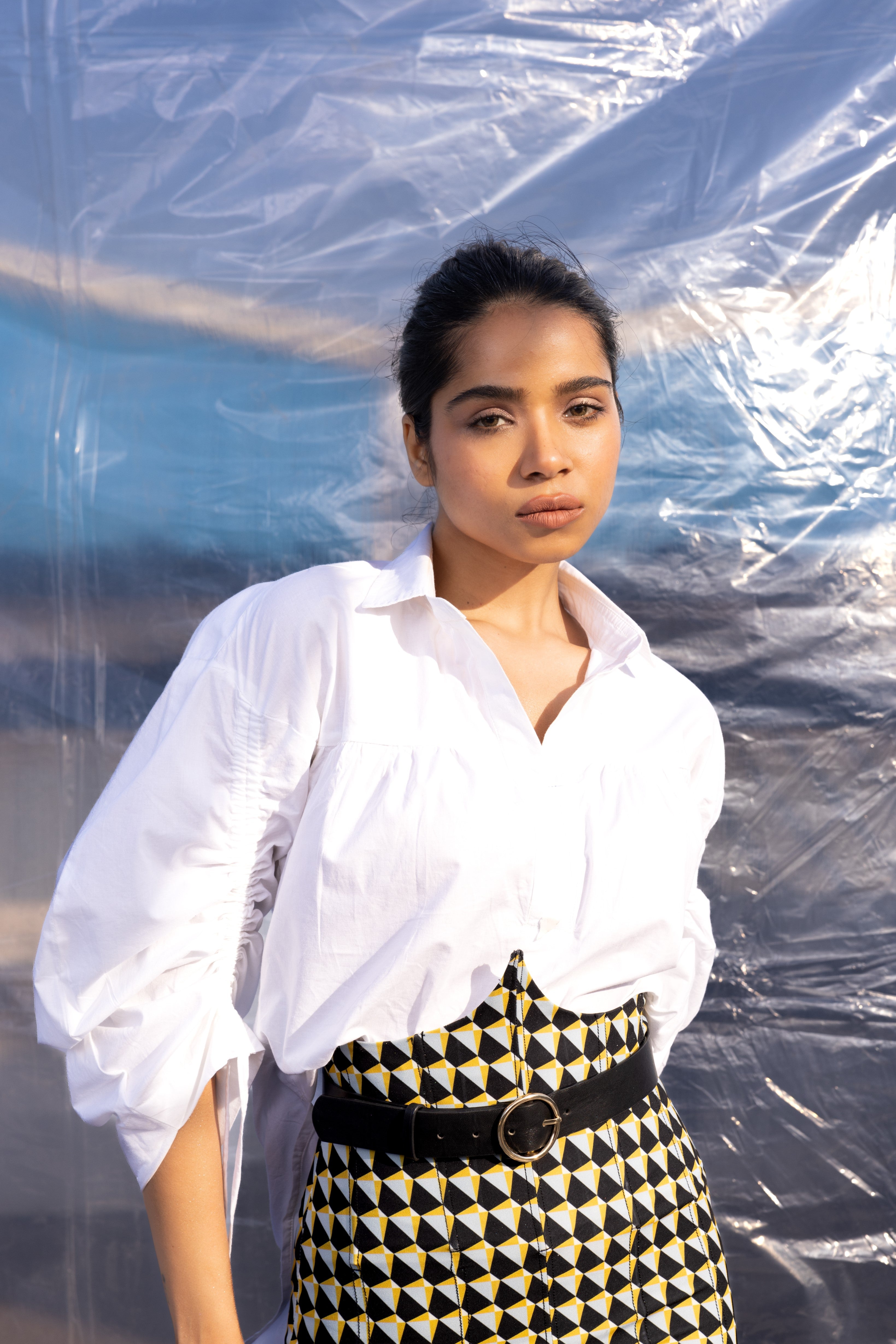 White String Shirt Top-BENNCH