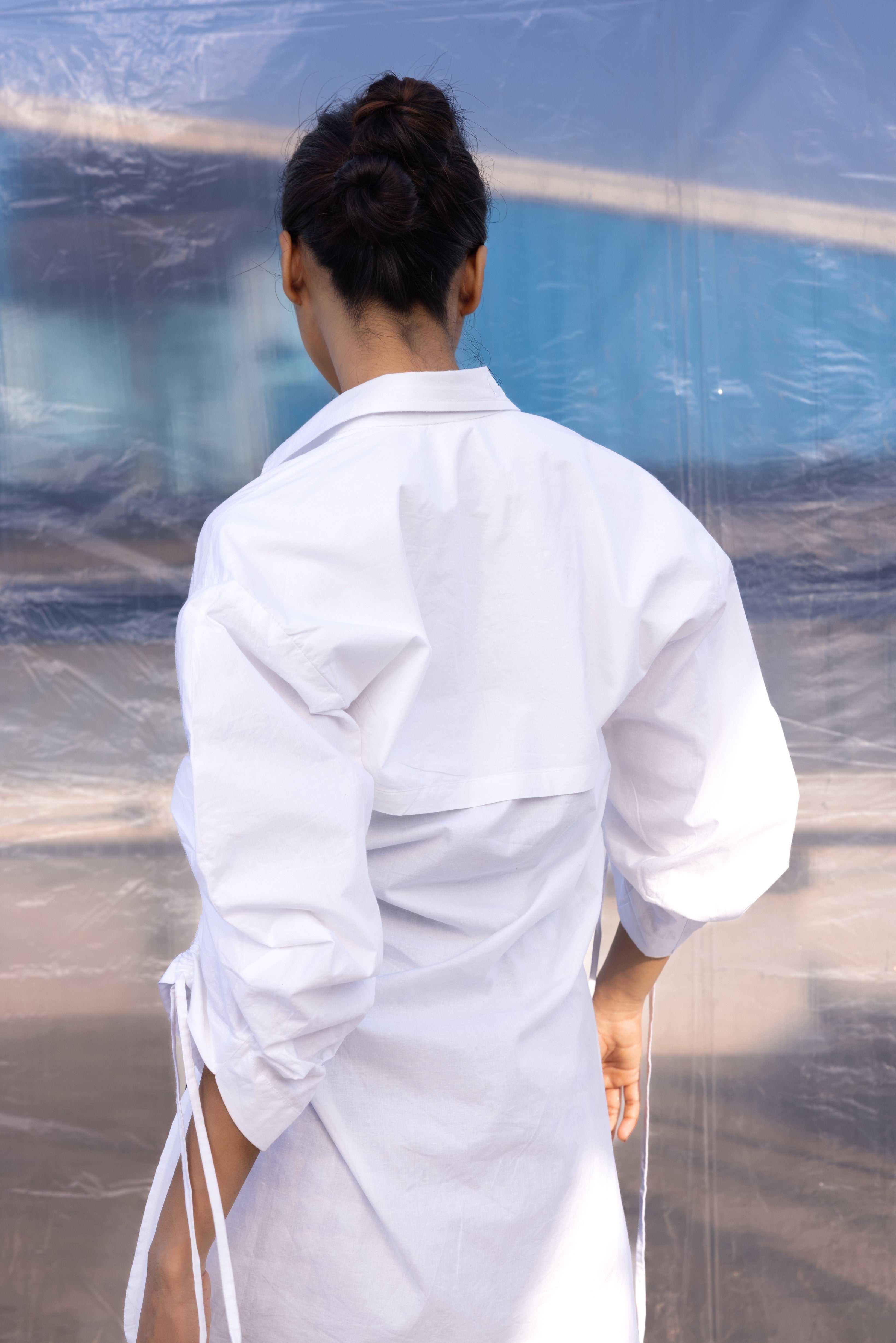 White String Shirt Top-BENNCH