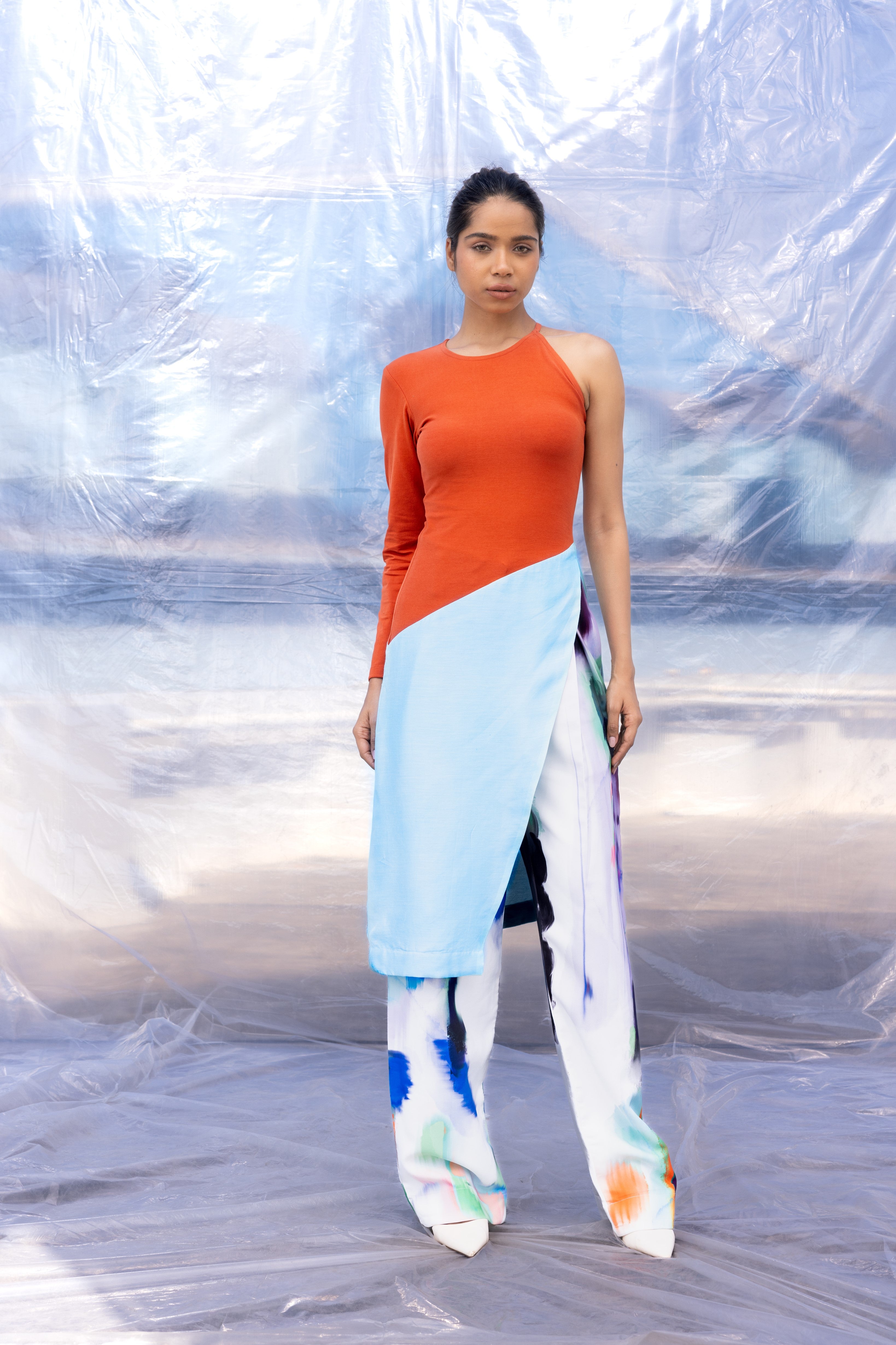 Rain Pleated Wide Pants-BENNCH