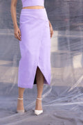 Lilac Denim Skirt-BENNCH