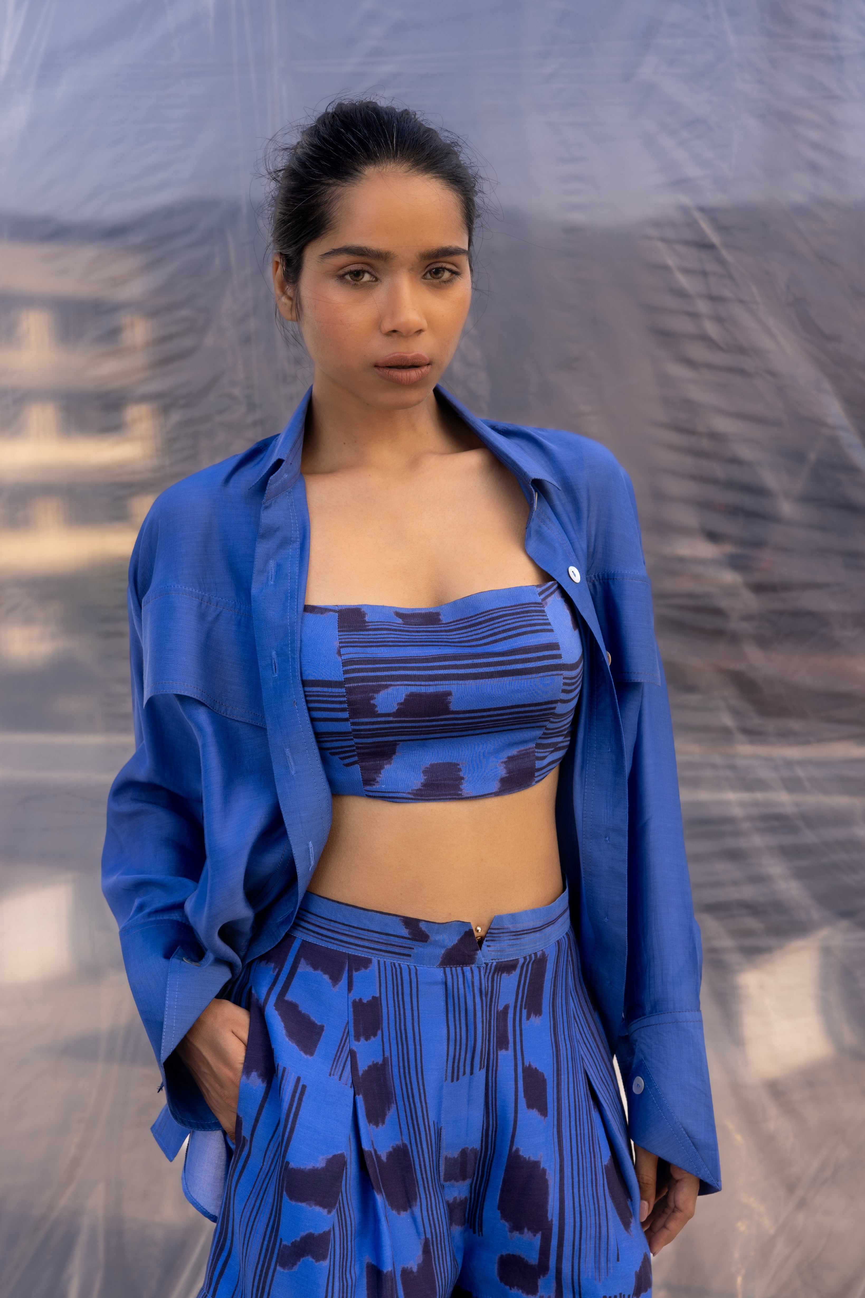 Scribble Summer Crop Top-BENNCH
