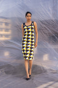 Art Deco Jersey Dress-BENNCH