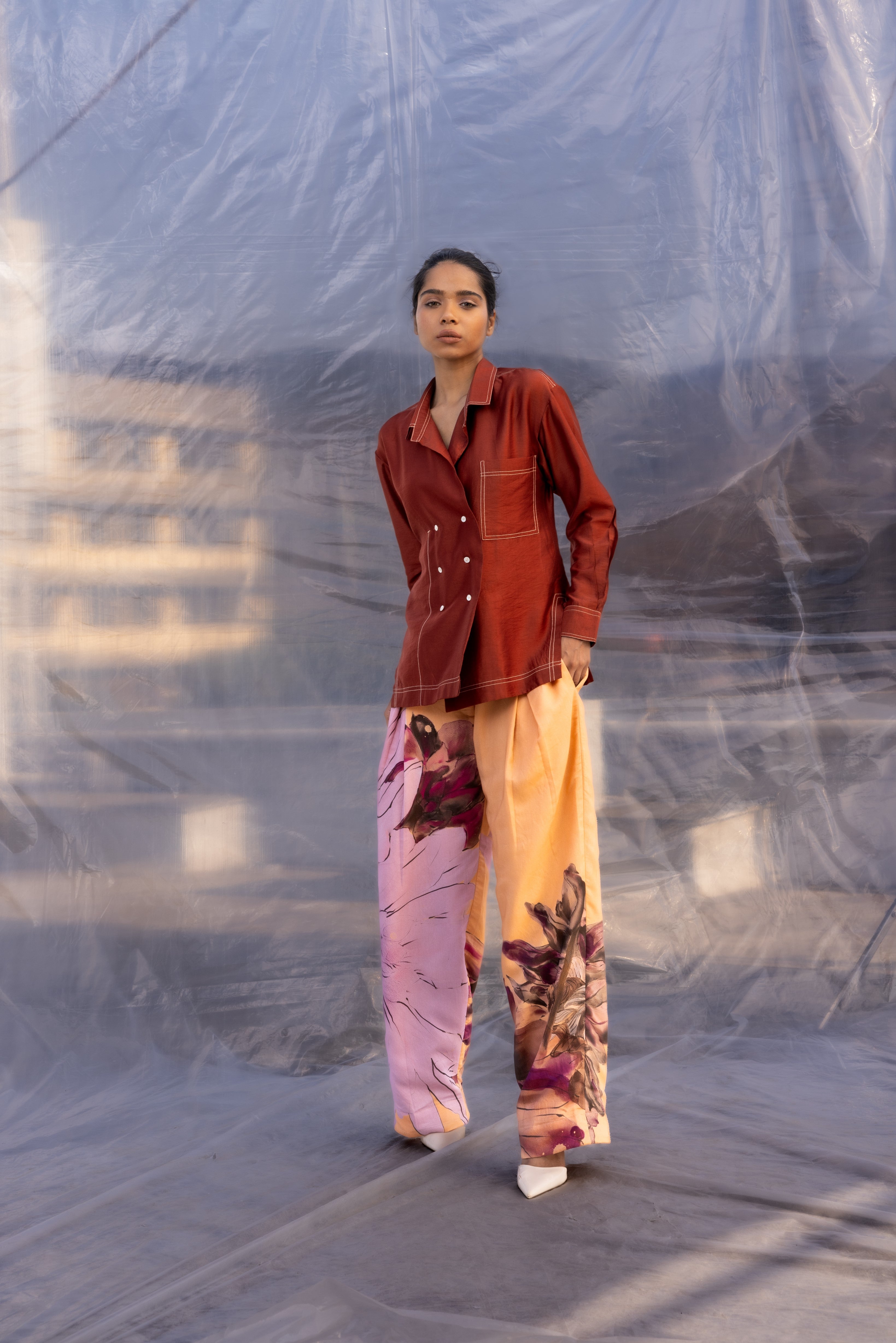 Dahlia Peach Pants-BENNCH