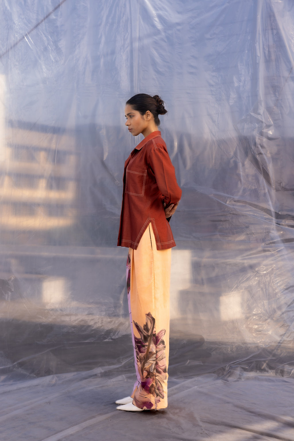 Caramel Silk Shirt-BENNCH