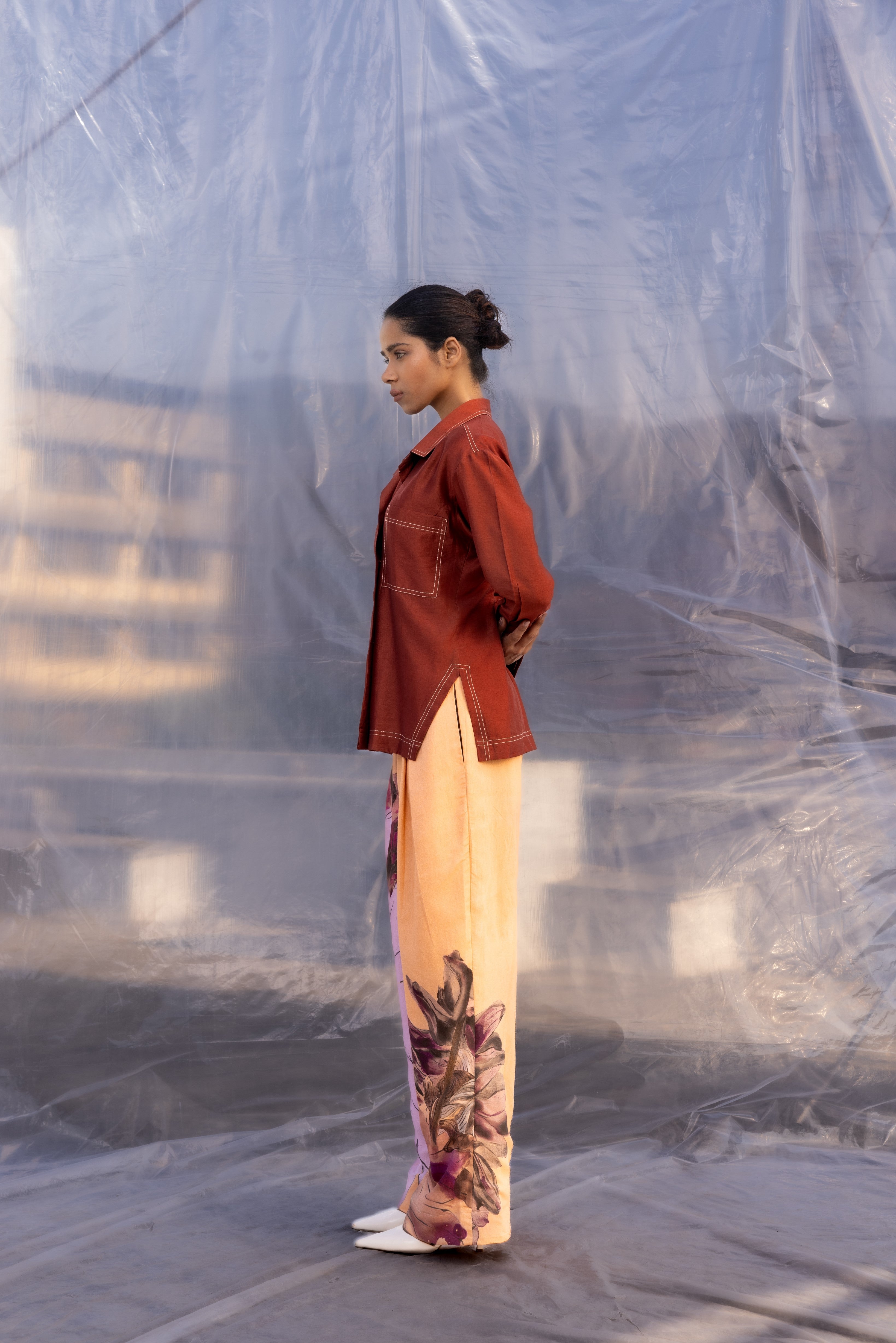 Caramel Silk Shirt-BENNCH