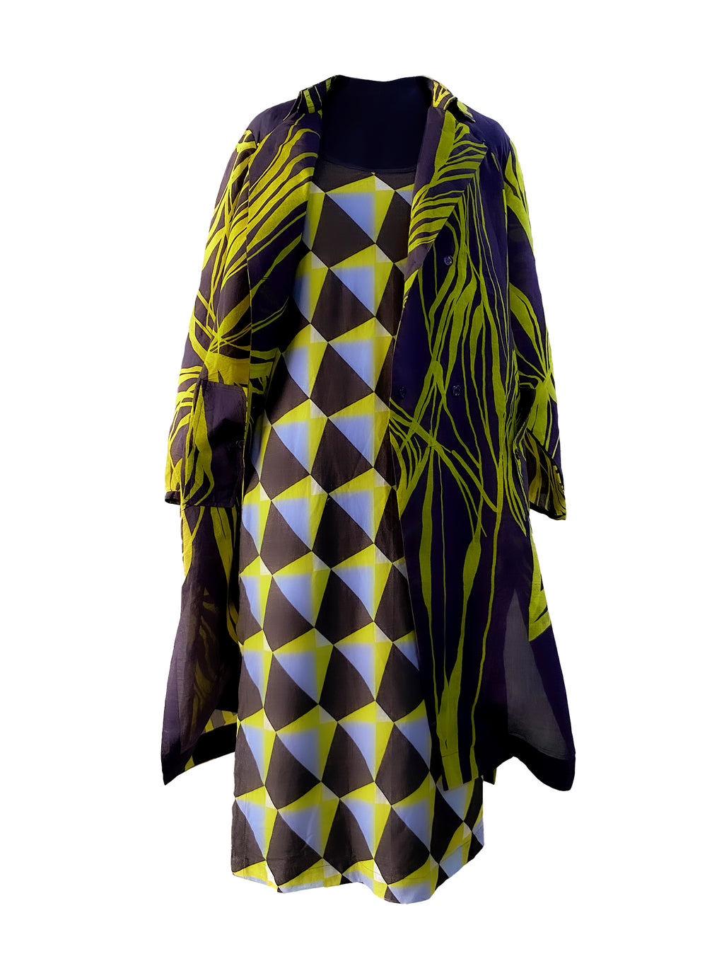 Art Deco Jersey Dress-BENNCH