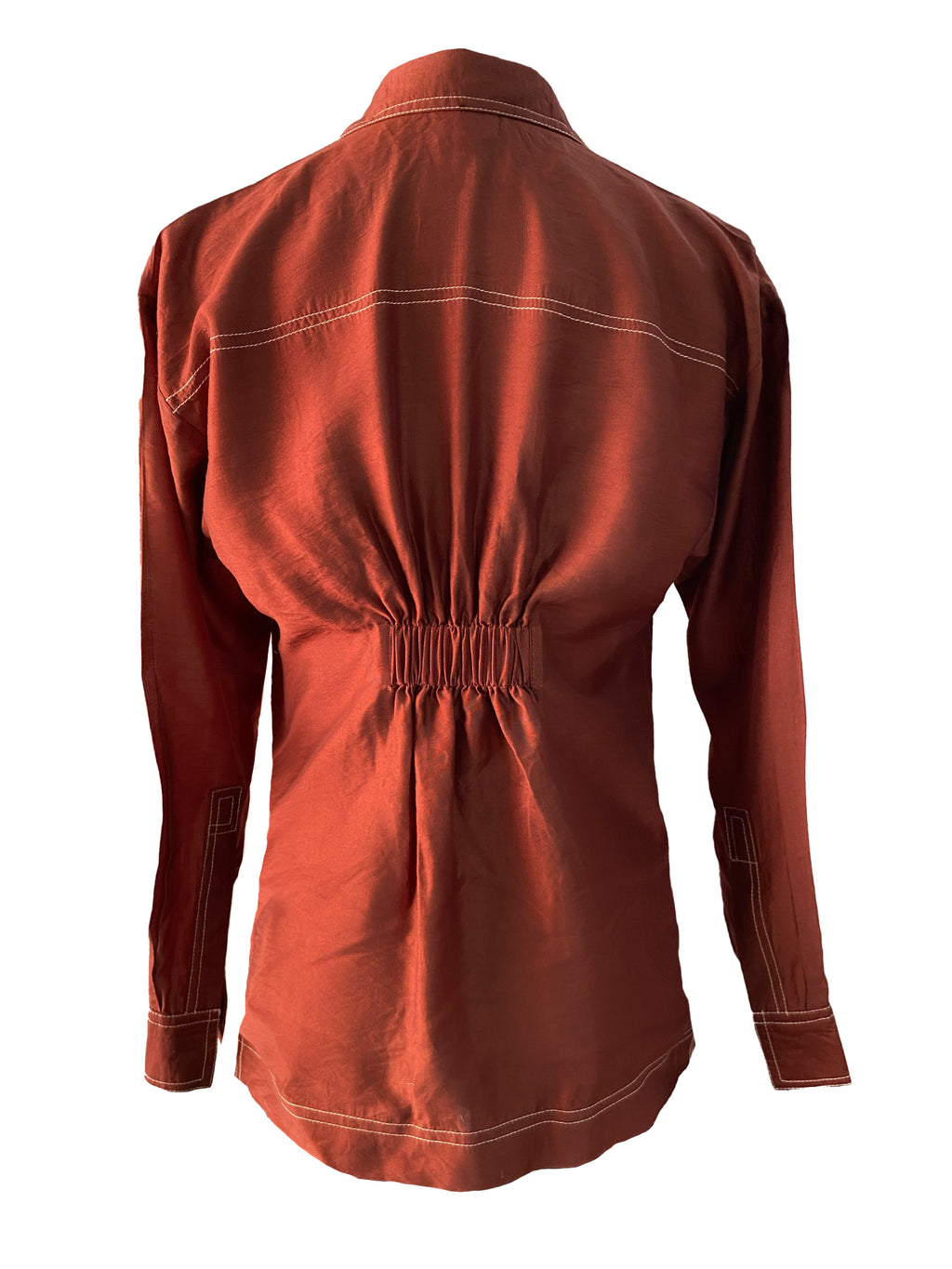 Caramel Silk Shirt-BENNCH