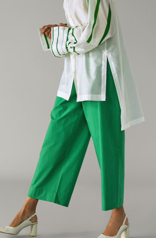 Kelly Green Cotton Pants - B E N N C H