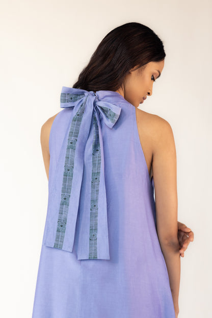 Blue Nordic Scarf Dress