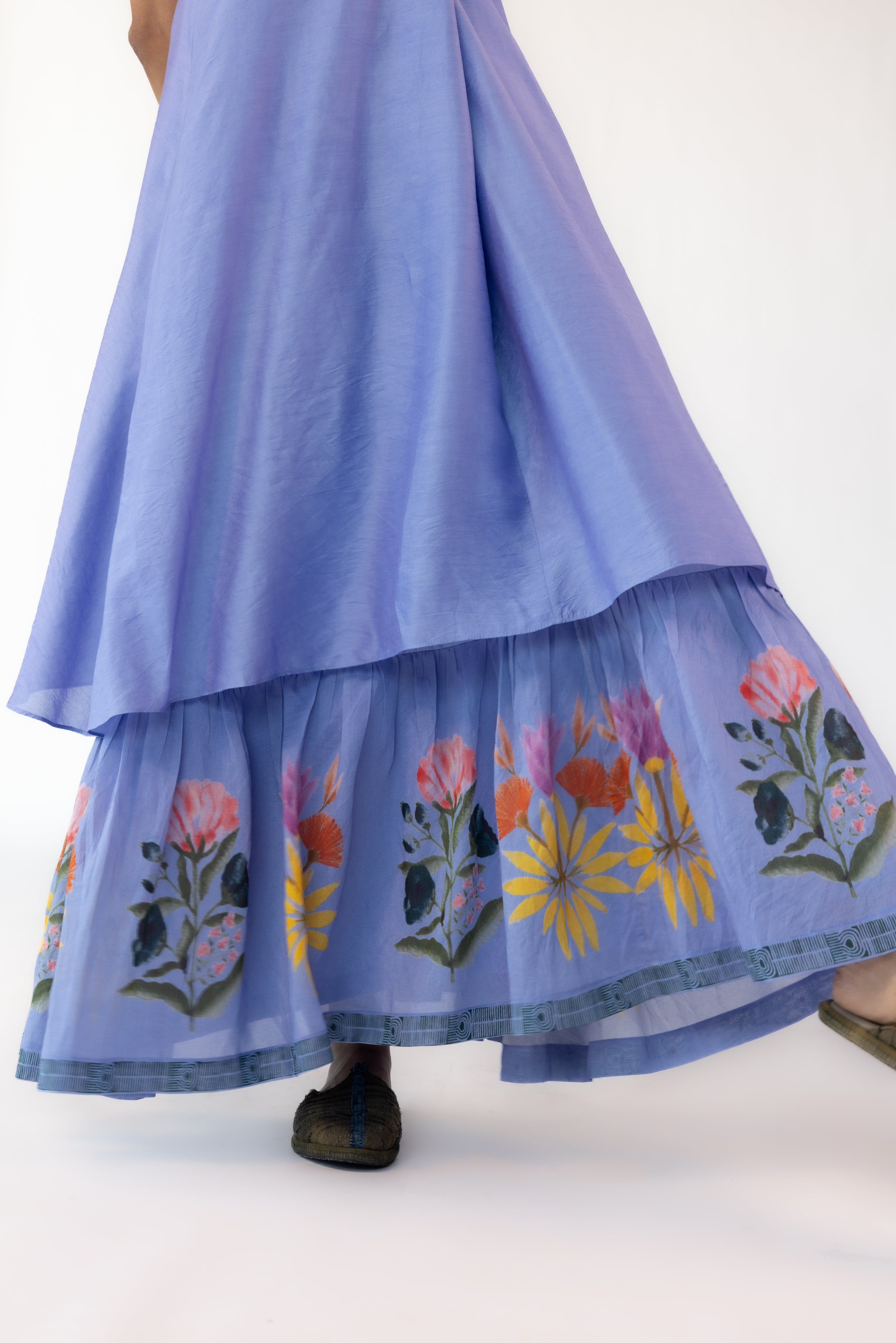 Blue Nordic Scarf Dress-BENNCH