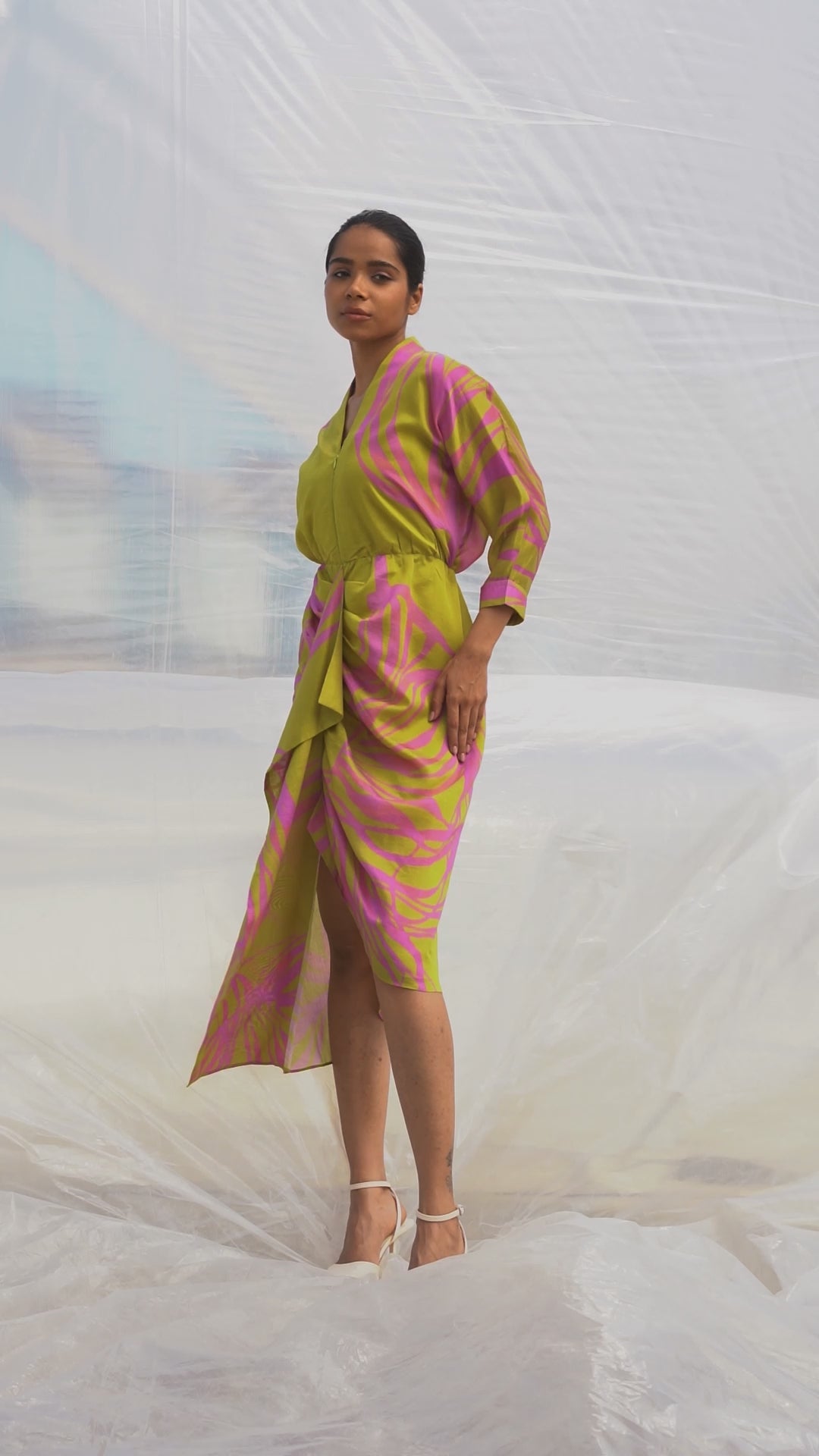 Lime String Dress