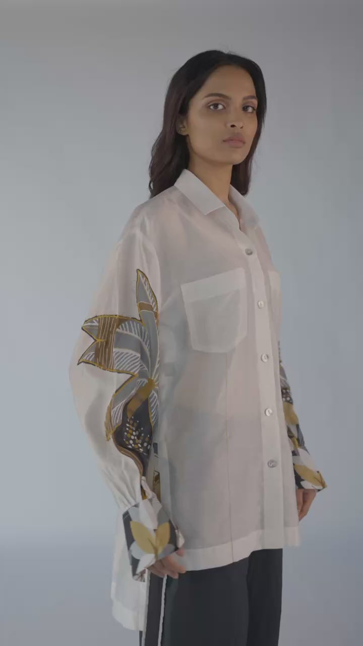 White Patchwork Shirt