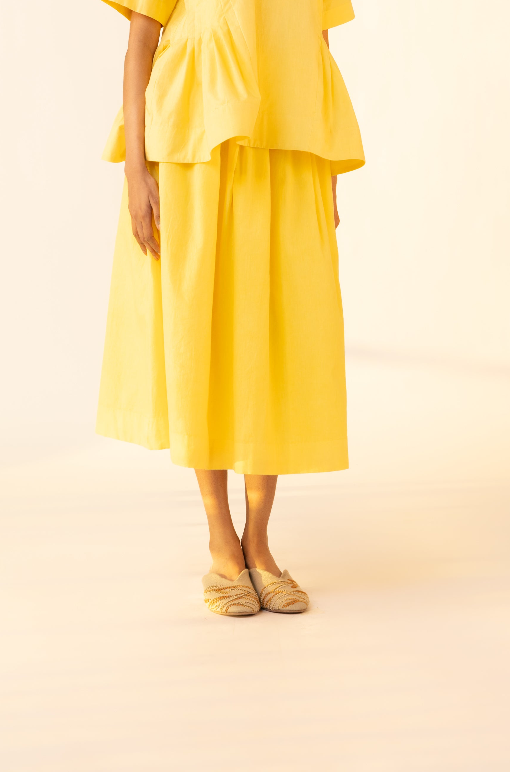 Yellow Peasant Skirt-BENNCH