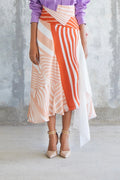 Striped Kerchief Skirt-BENNCH