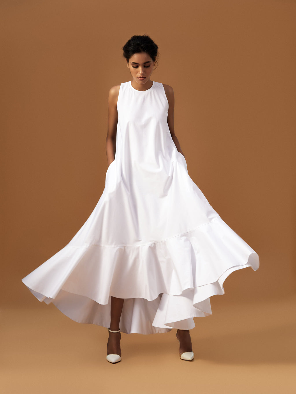 White Maxi Dress-BENNCH