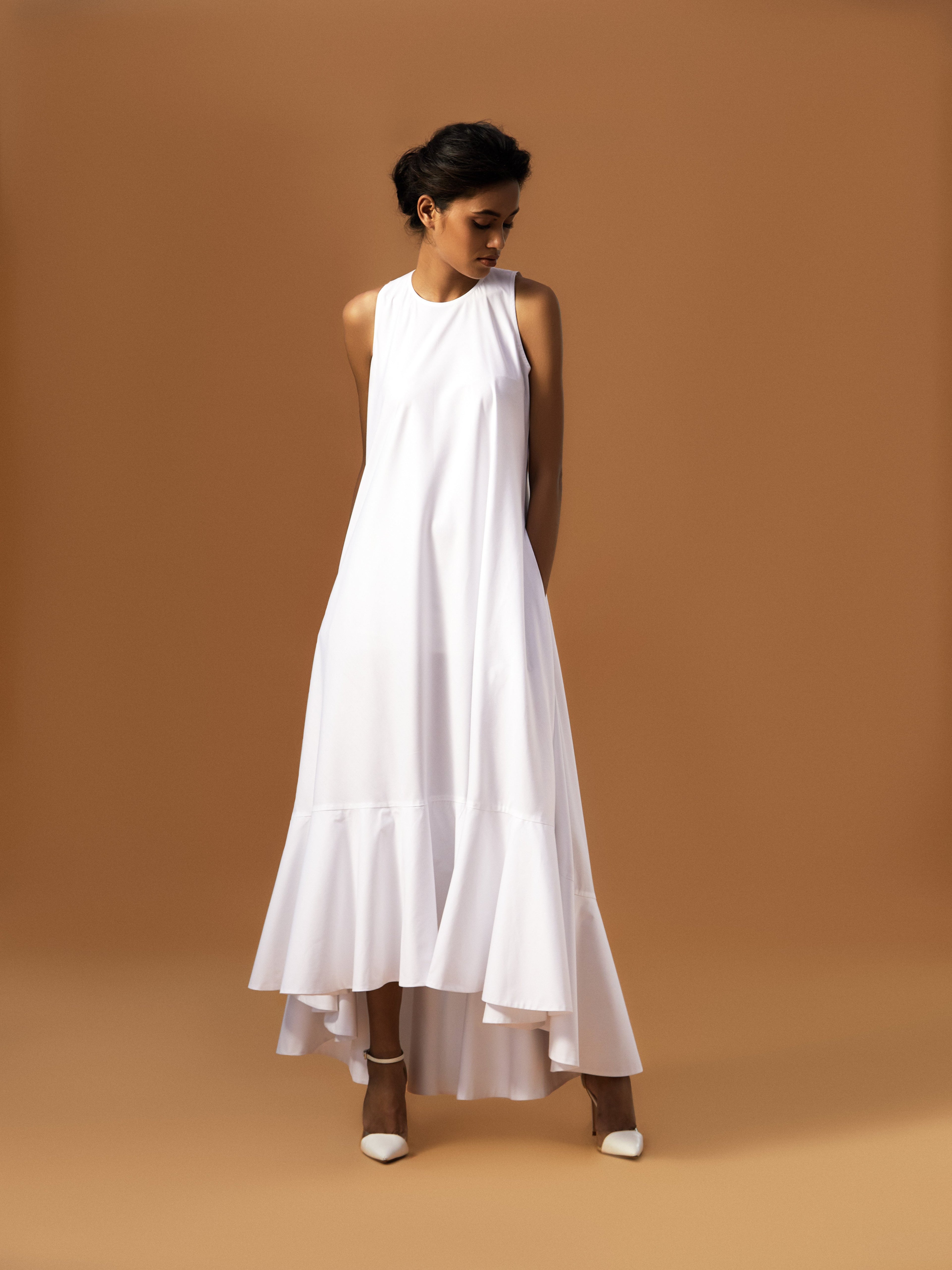 White Maxi Dress-BENNCH