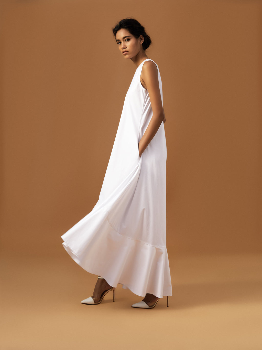 White Maxi Dress-BENNCH