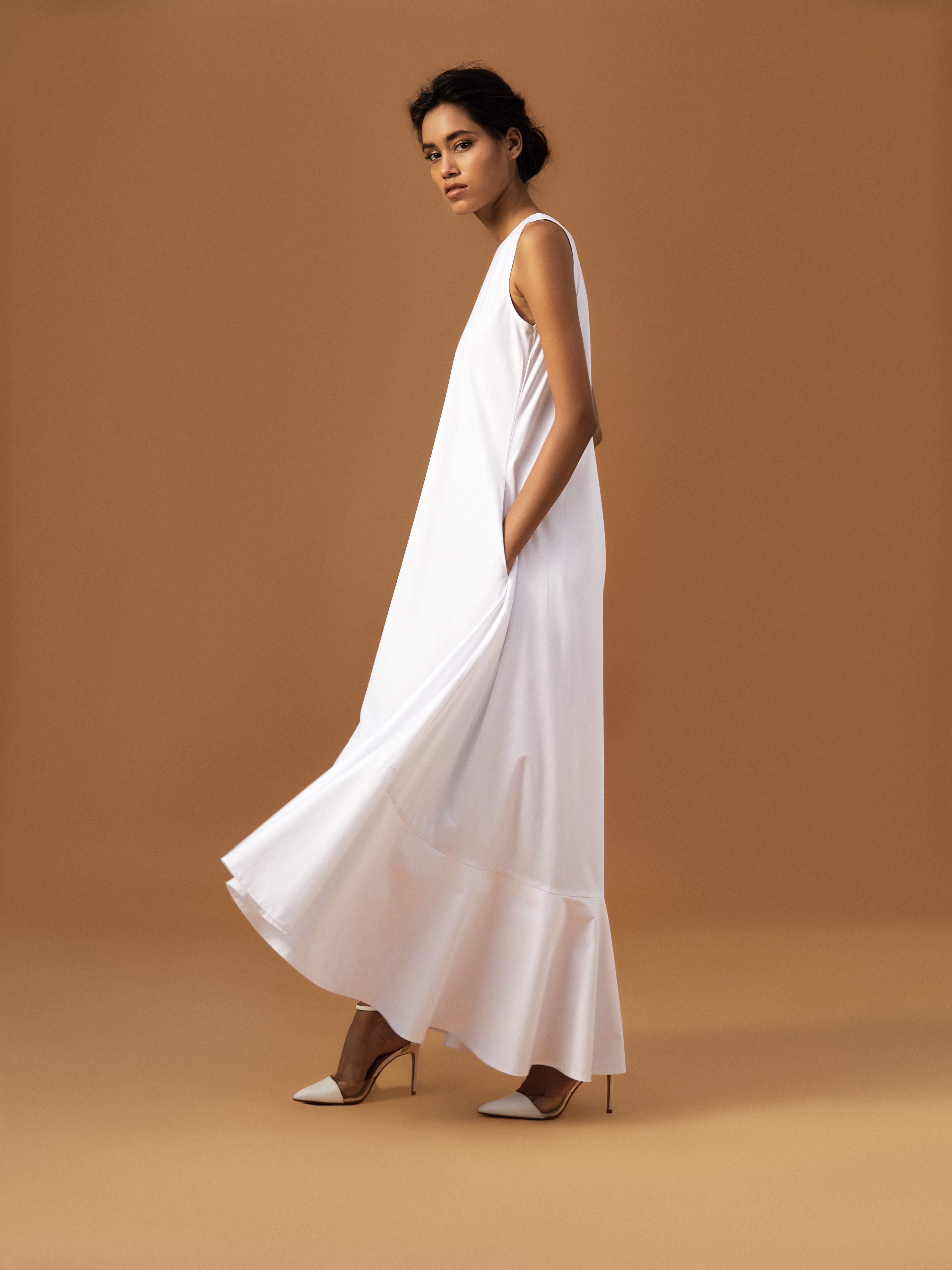 White Maxi Dress-BENNCH