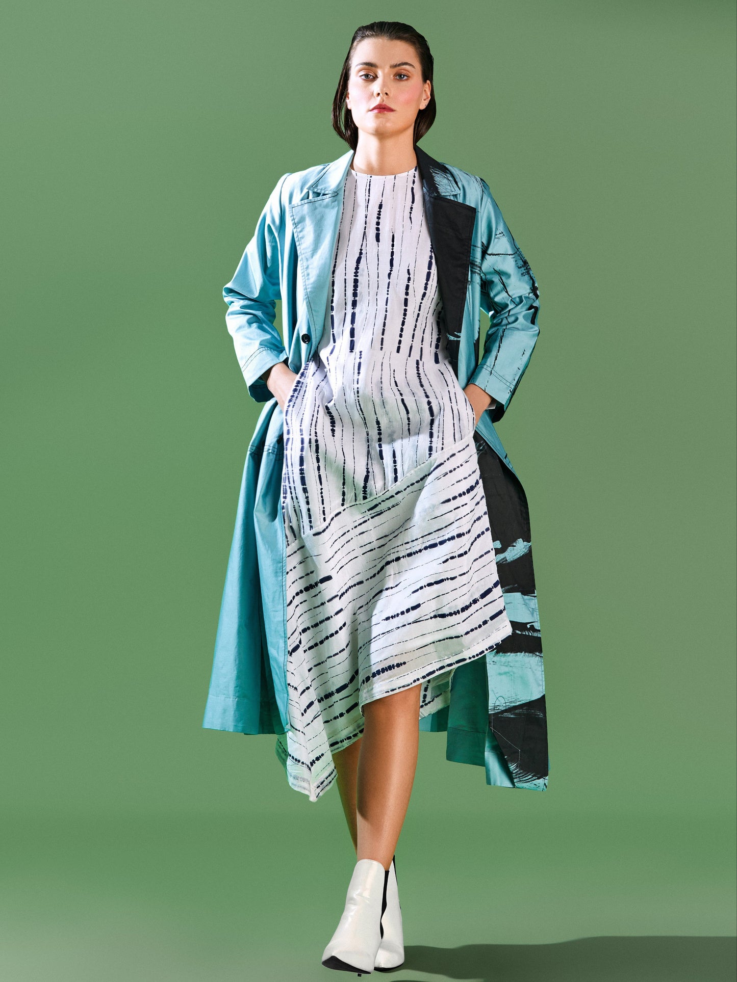 Shibori Asymmetric Dress - B E N N C H