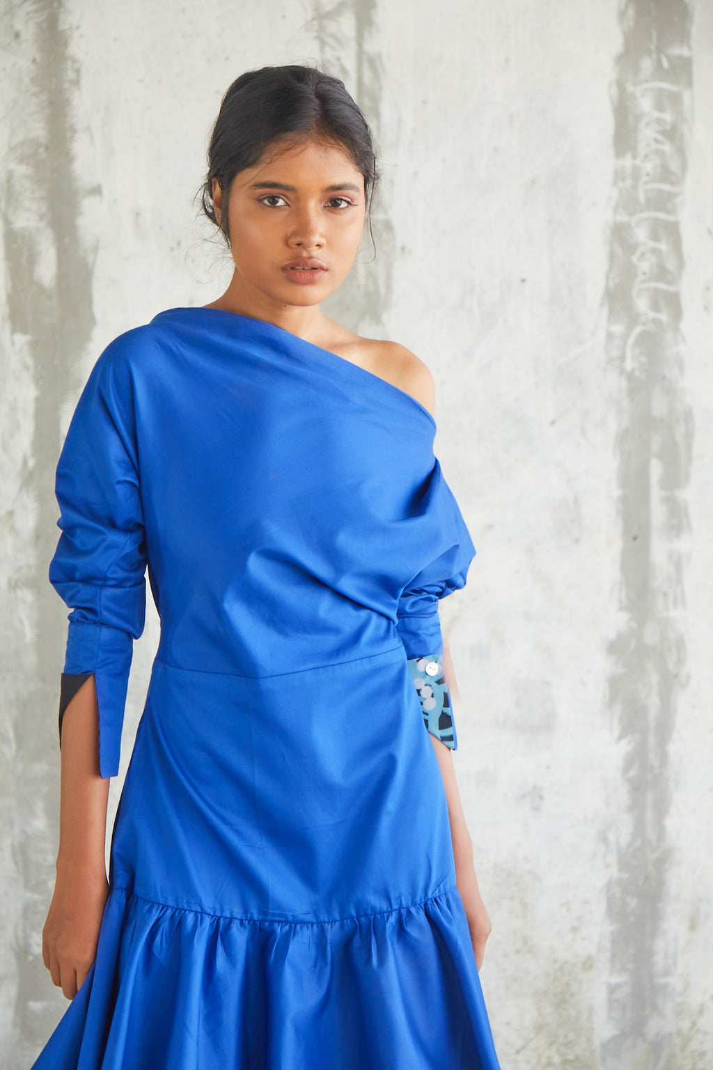 Windowleaf Sleeve Dress-BENNCH