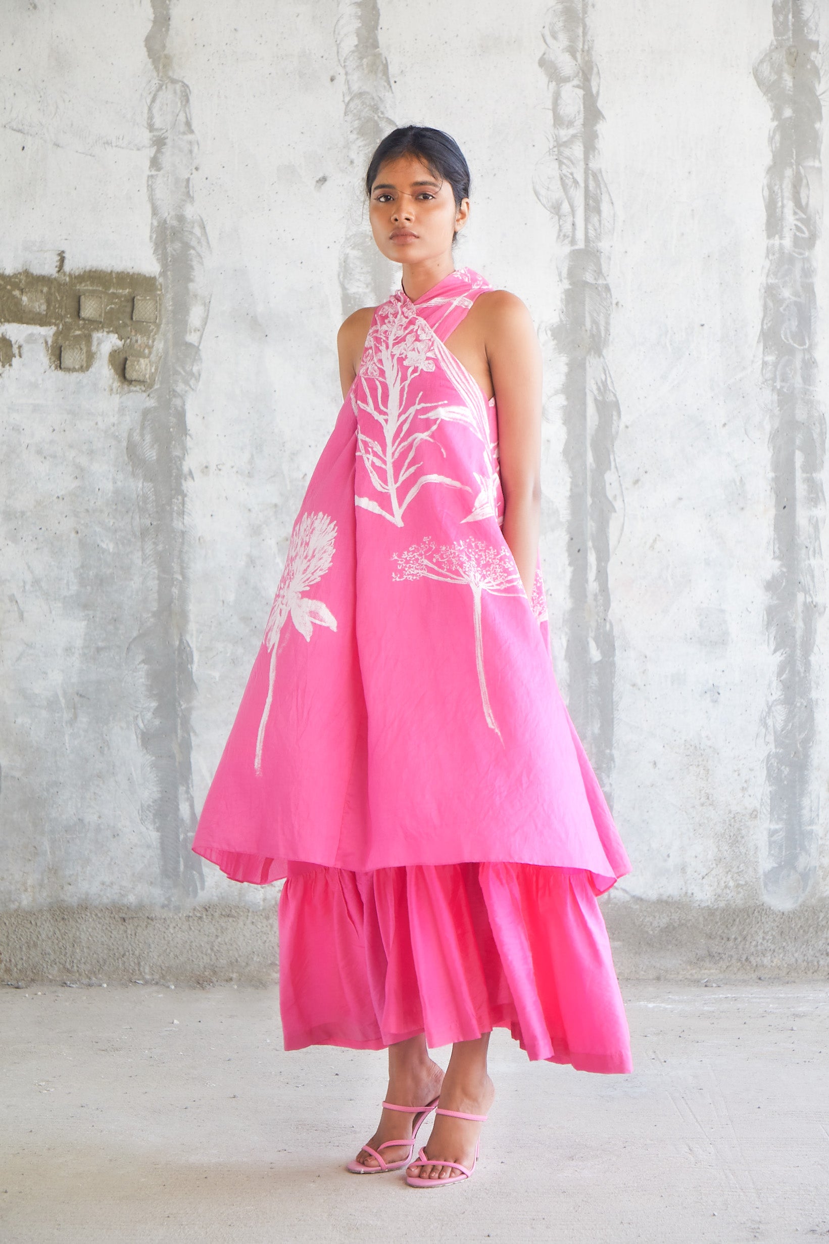 Botanic Scarf Dress-BENNCH