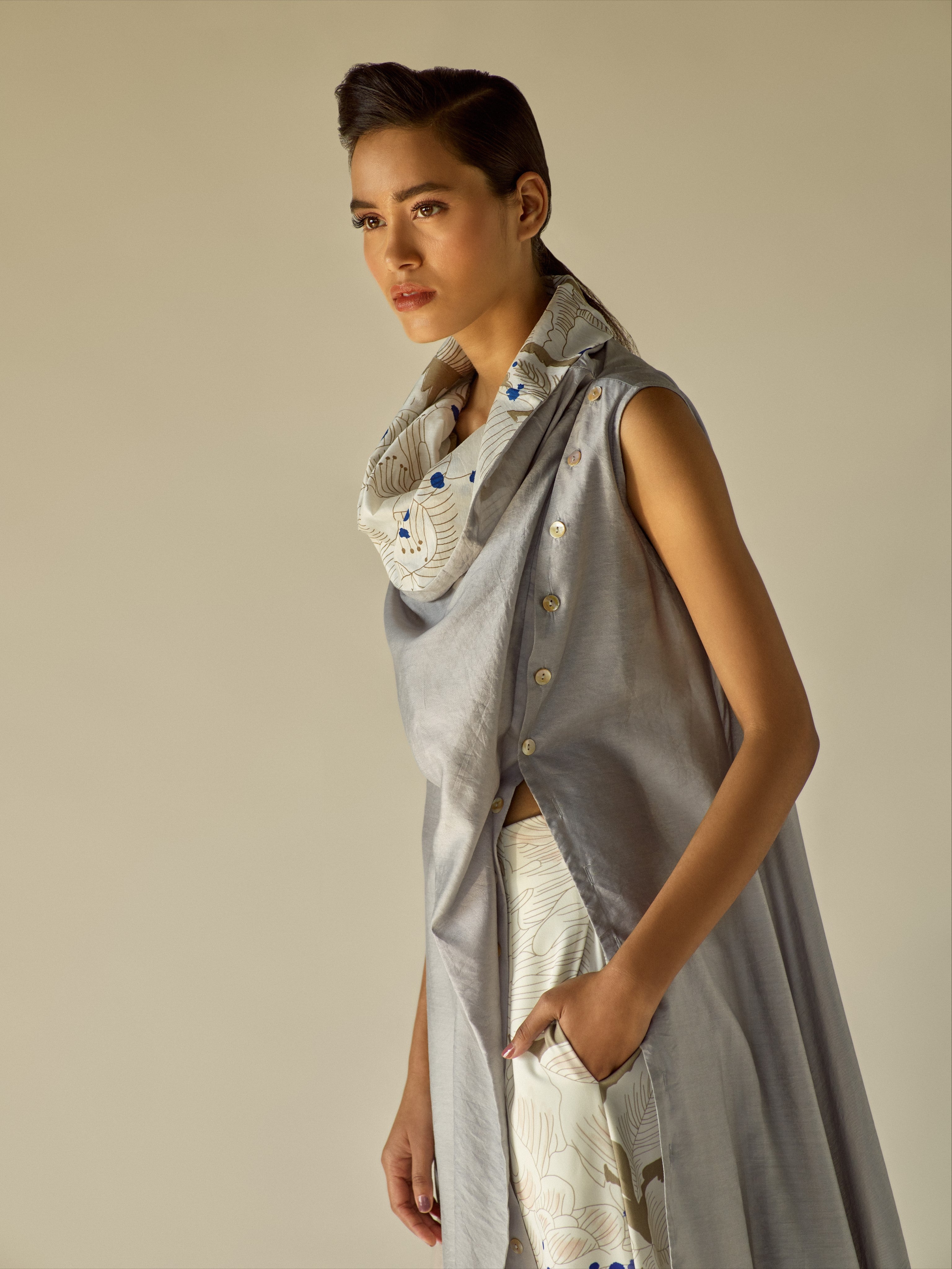Cowl Neck Top-BENNCH