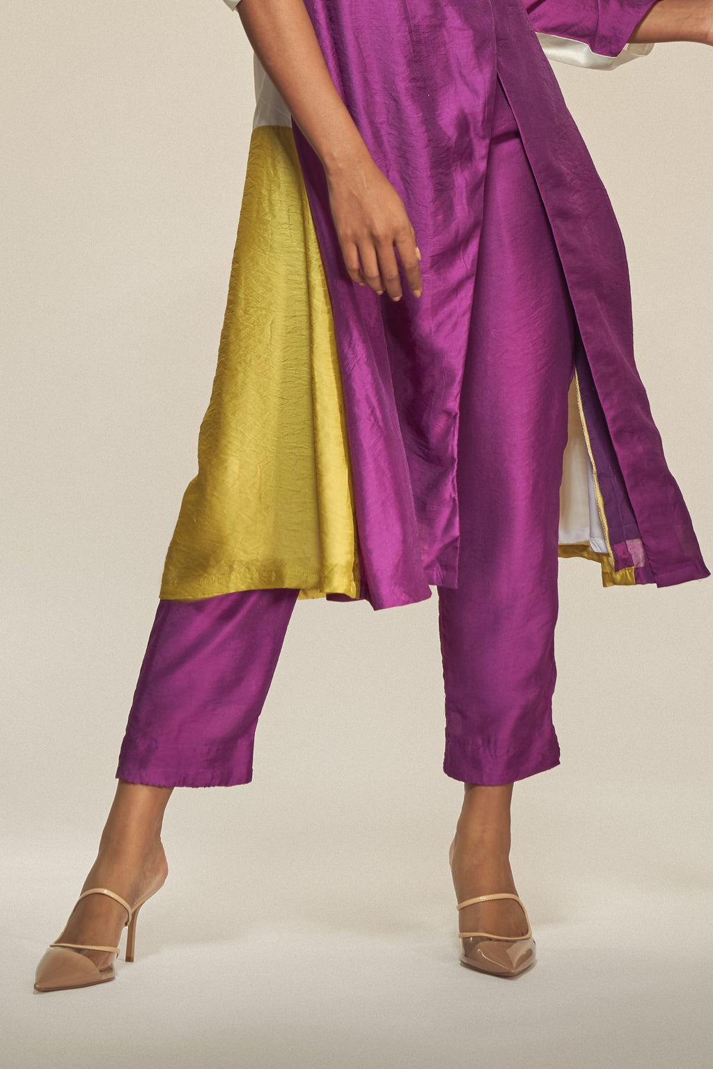 Purple Silk Pants-BENNCH