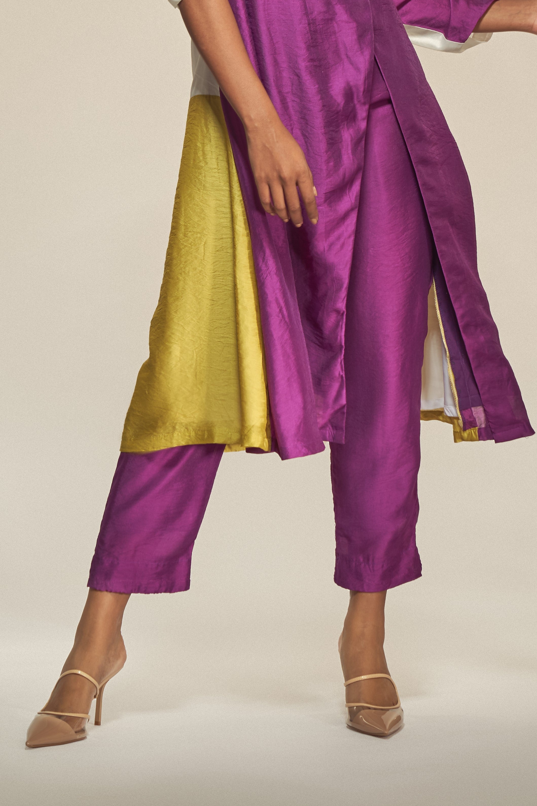 Purple Silk Pants-BENNCH