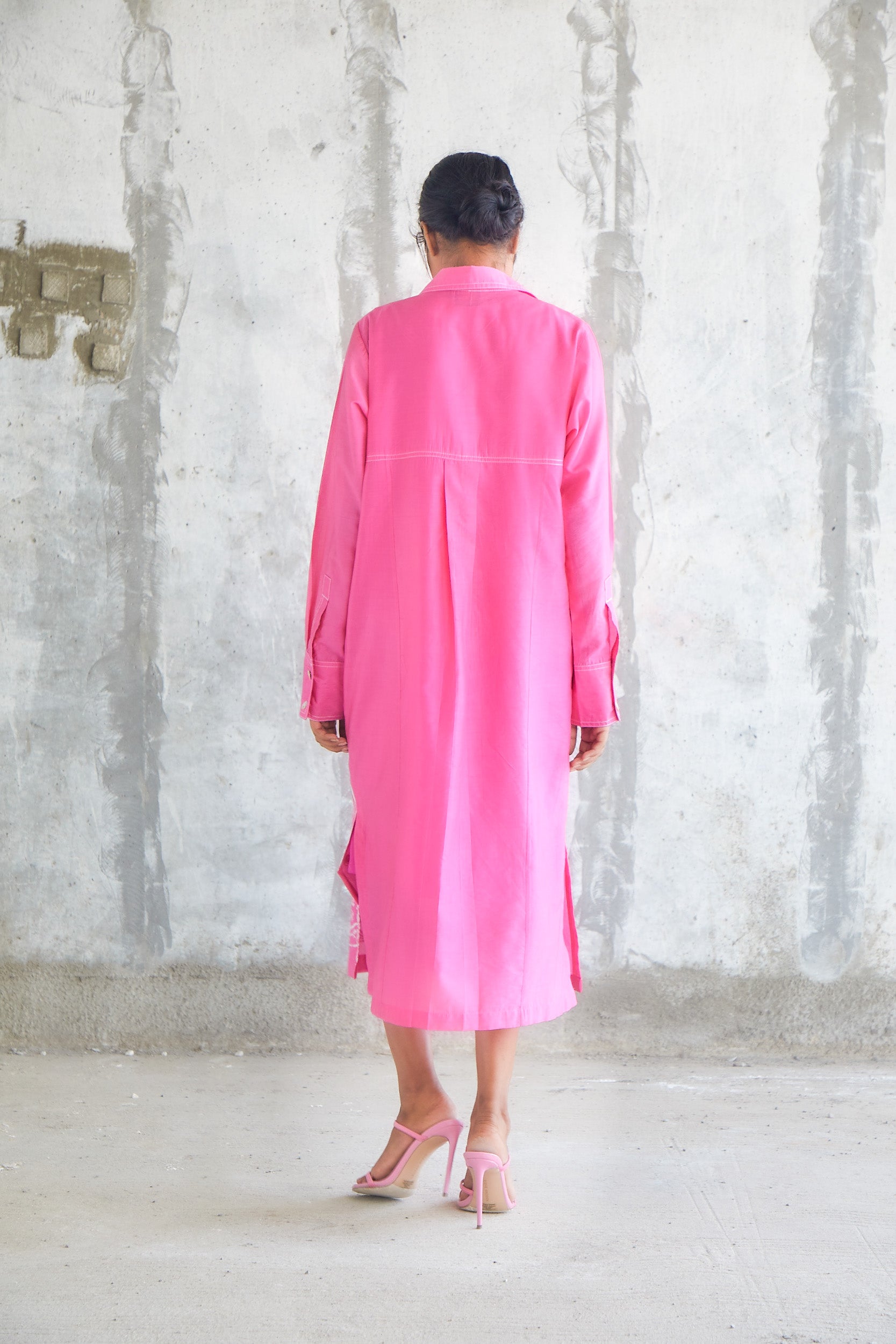 Botanic Shirt Dress-BENNCH