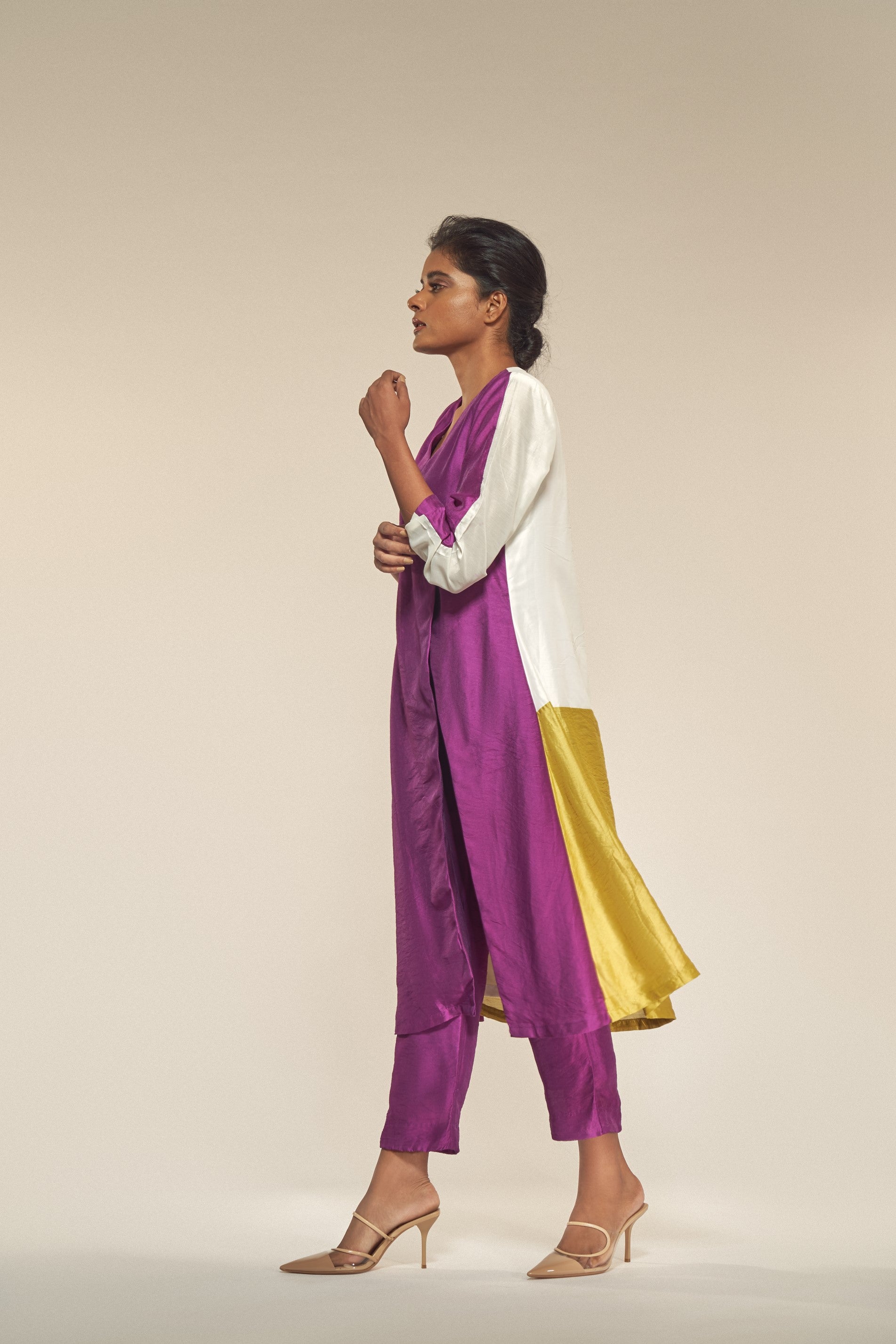 Purple Silk Pants-BENNCH