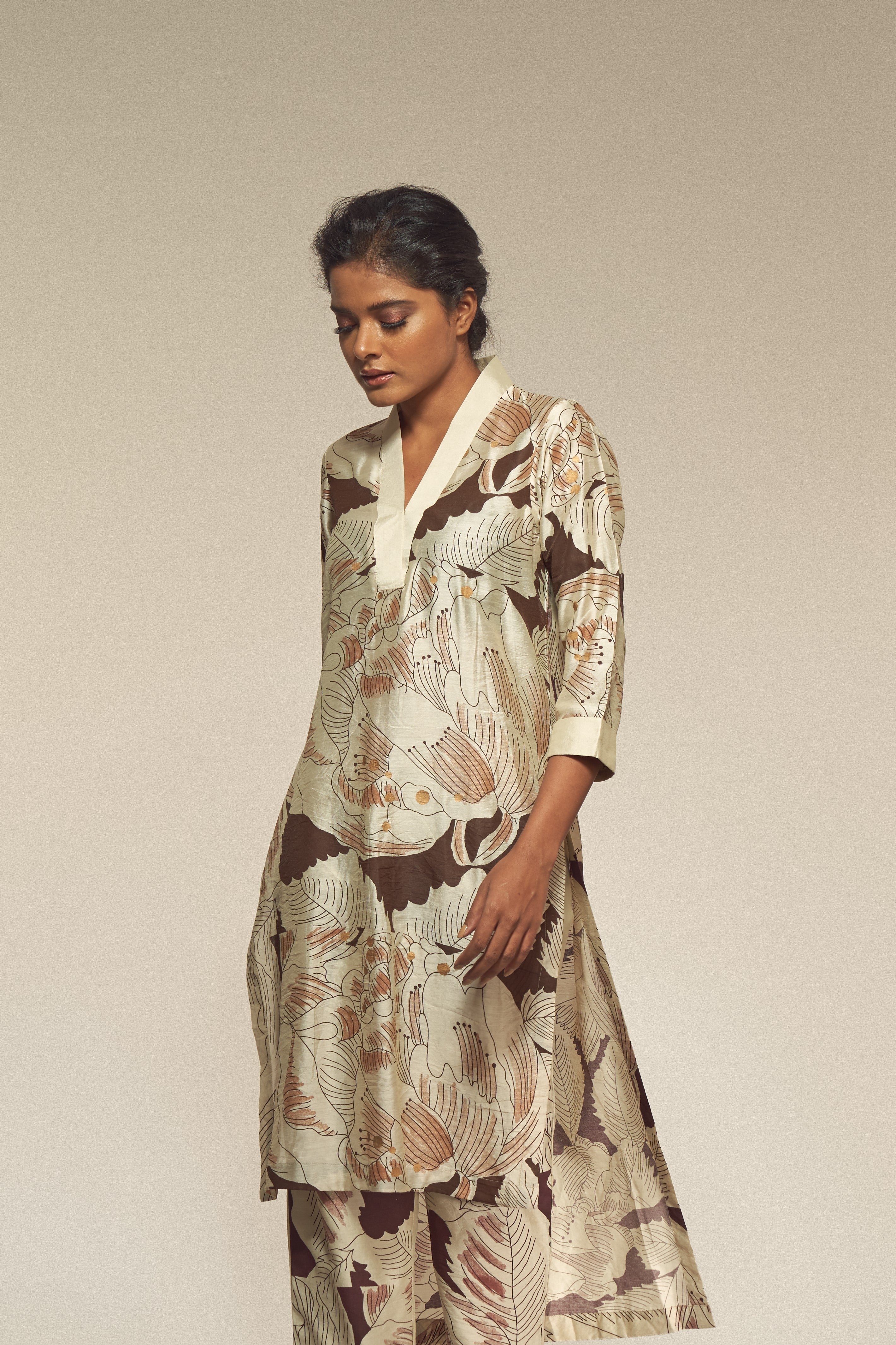 Dew Print Kurta-BENNCH