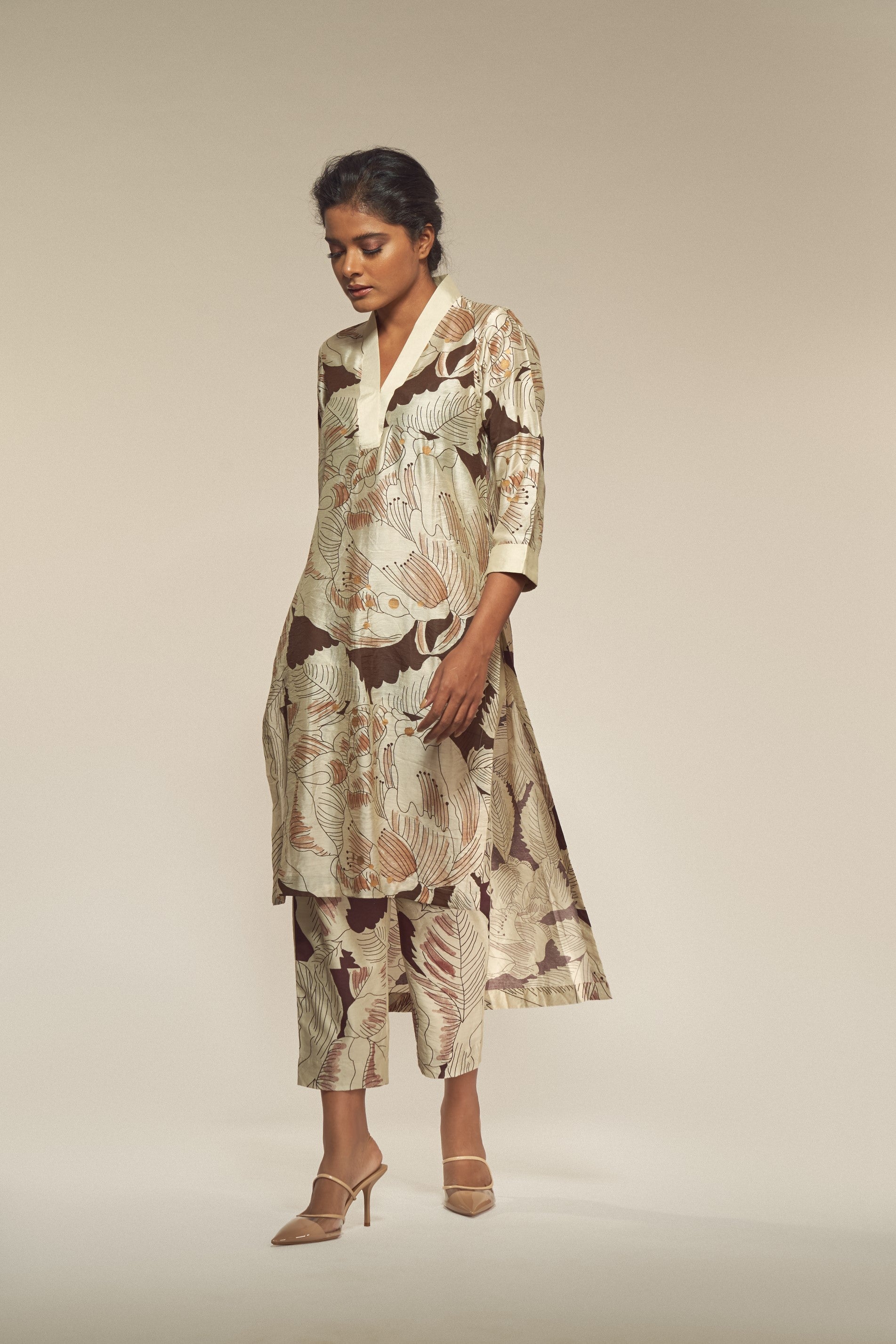 Dew Print Kurta-BENNCH