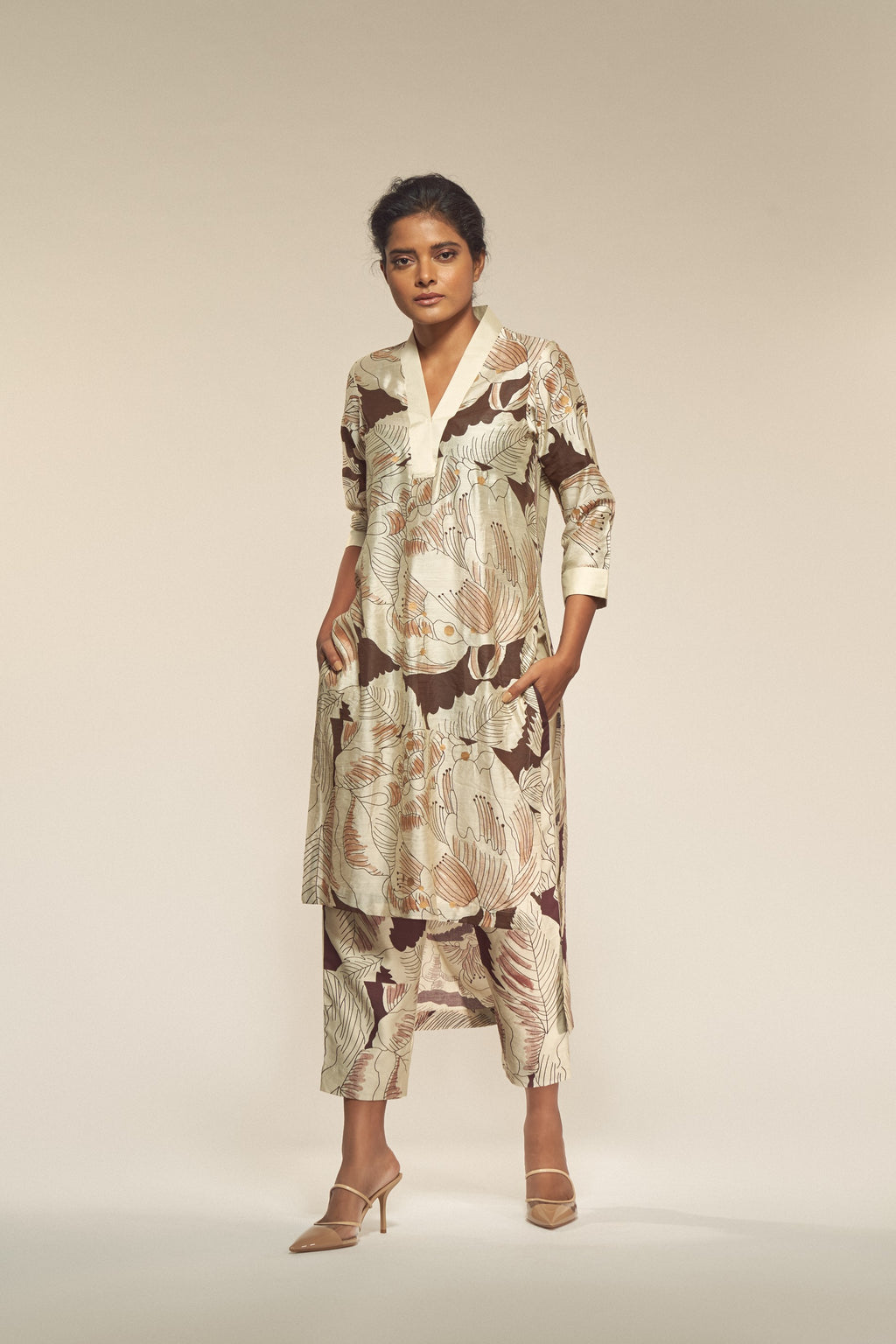Dew Print Kurta-BENNCH