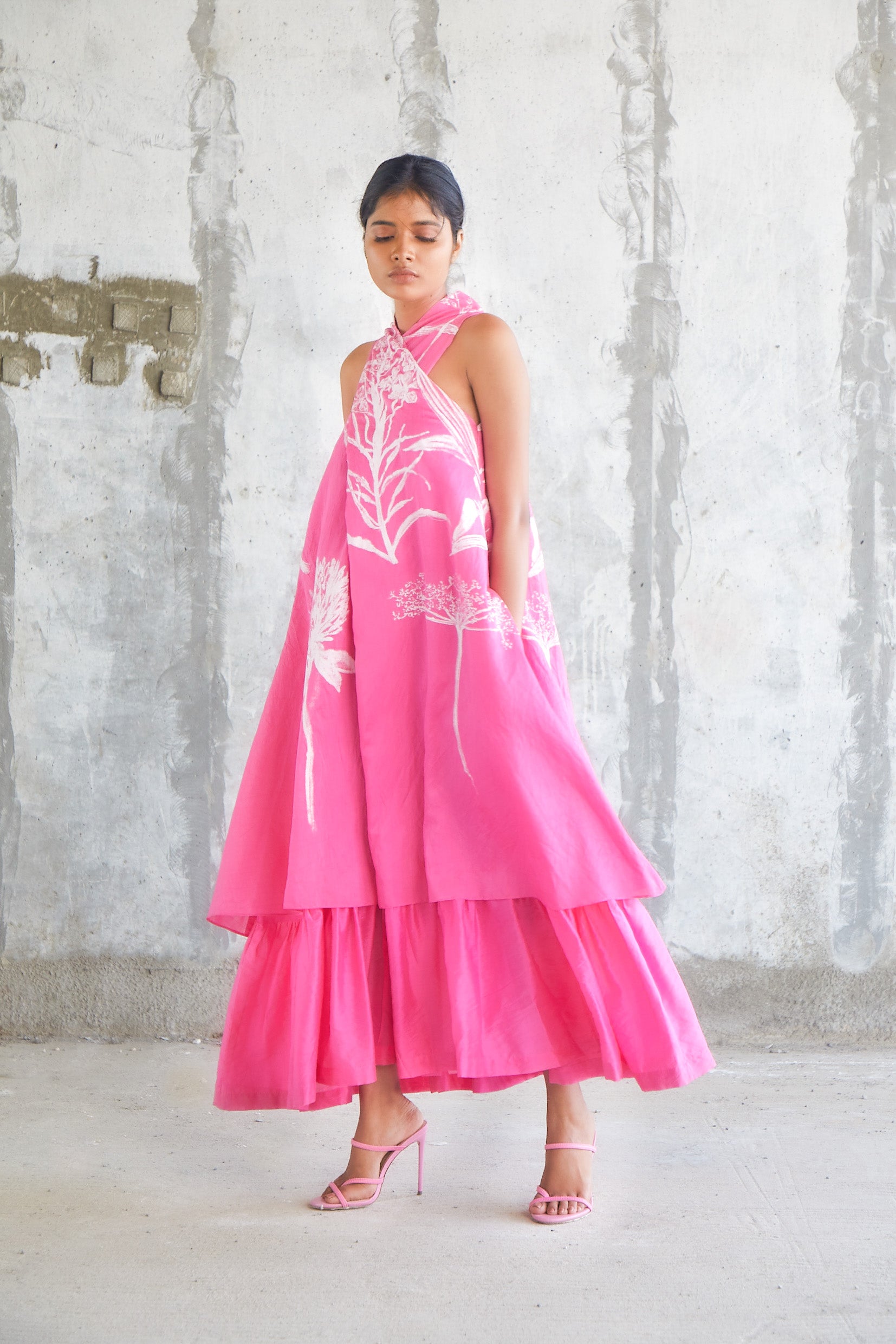 Botanic Scarf Dress-BENNCH