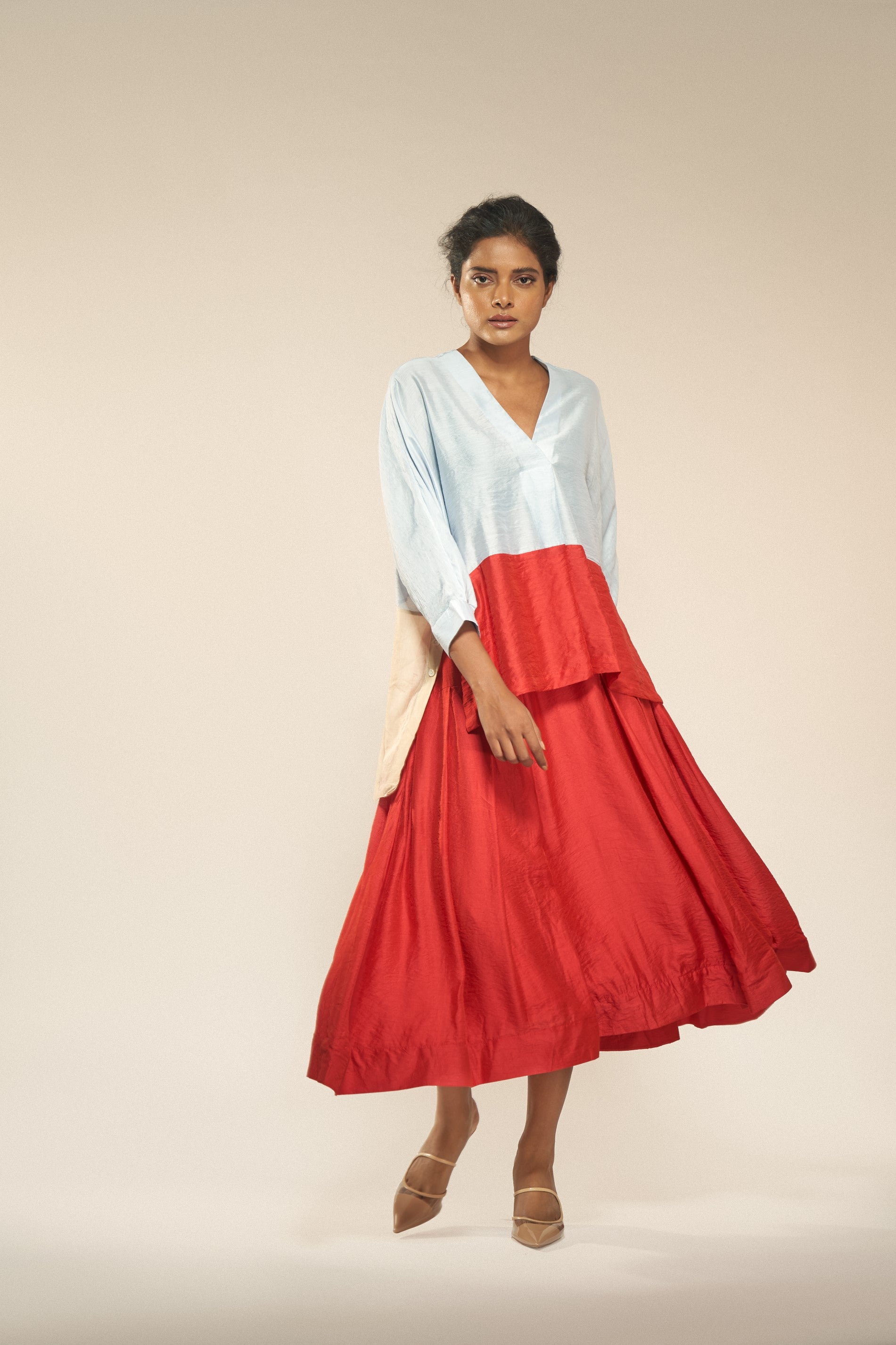 Color Block Red Set-BENNCH