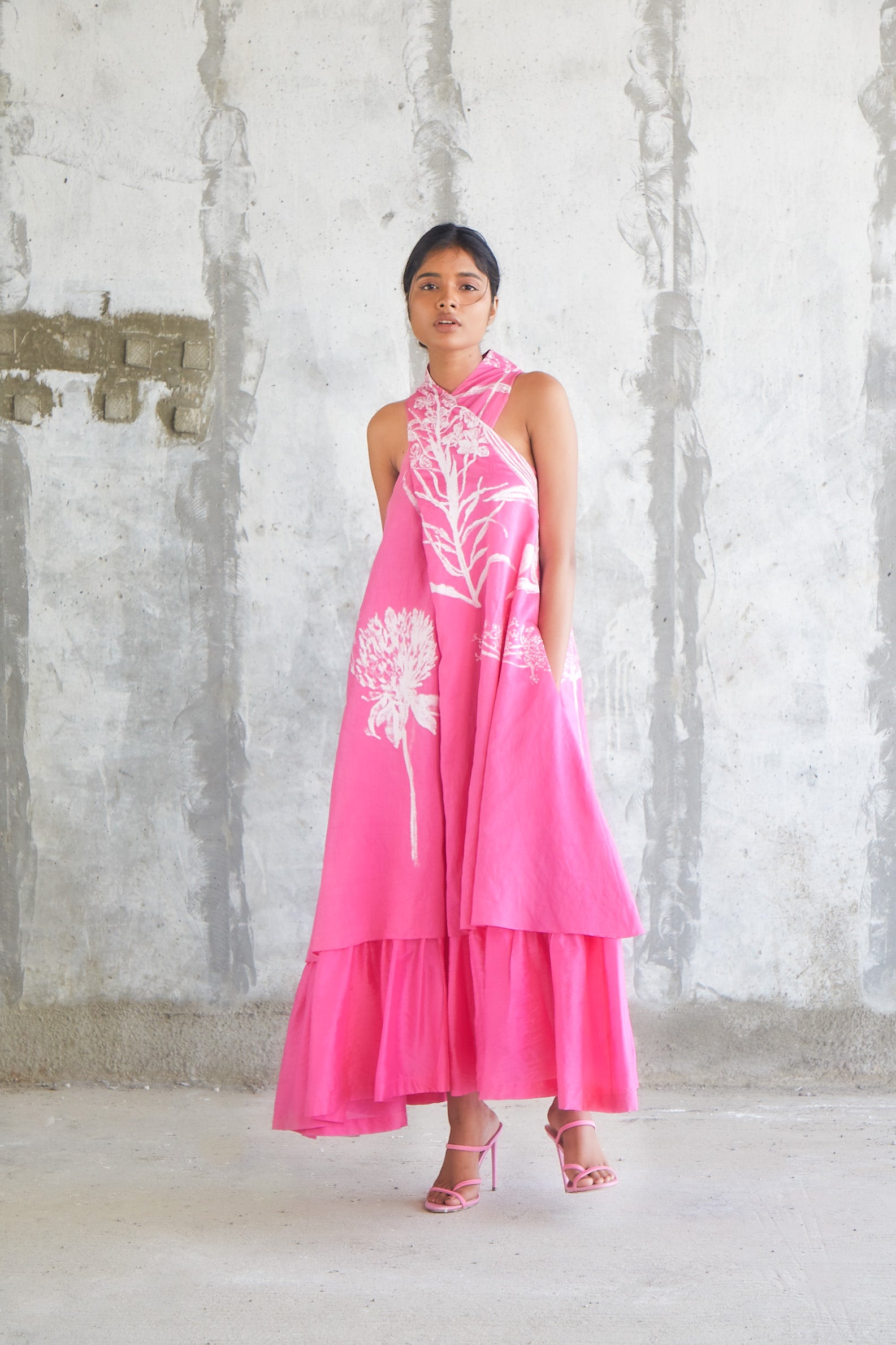 Botanic Scarf Dress-BENNCH