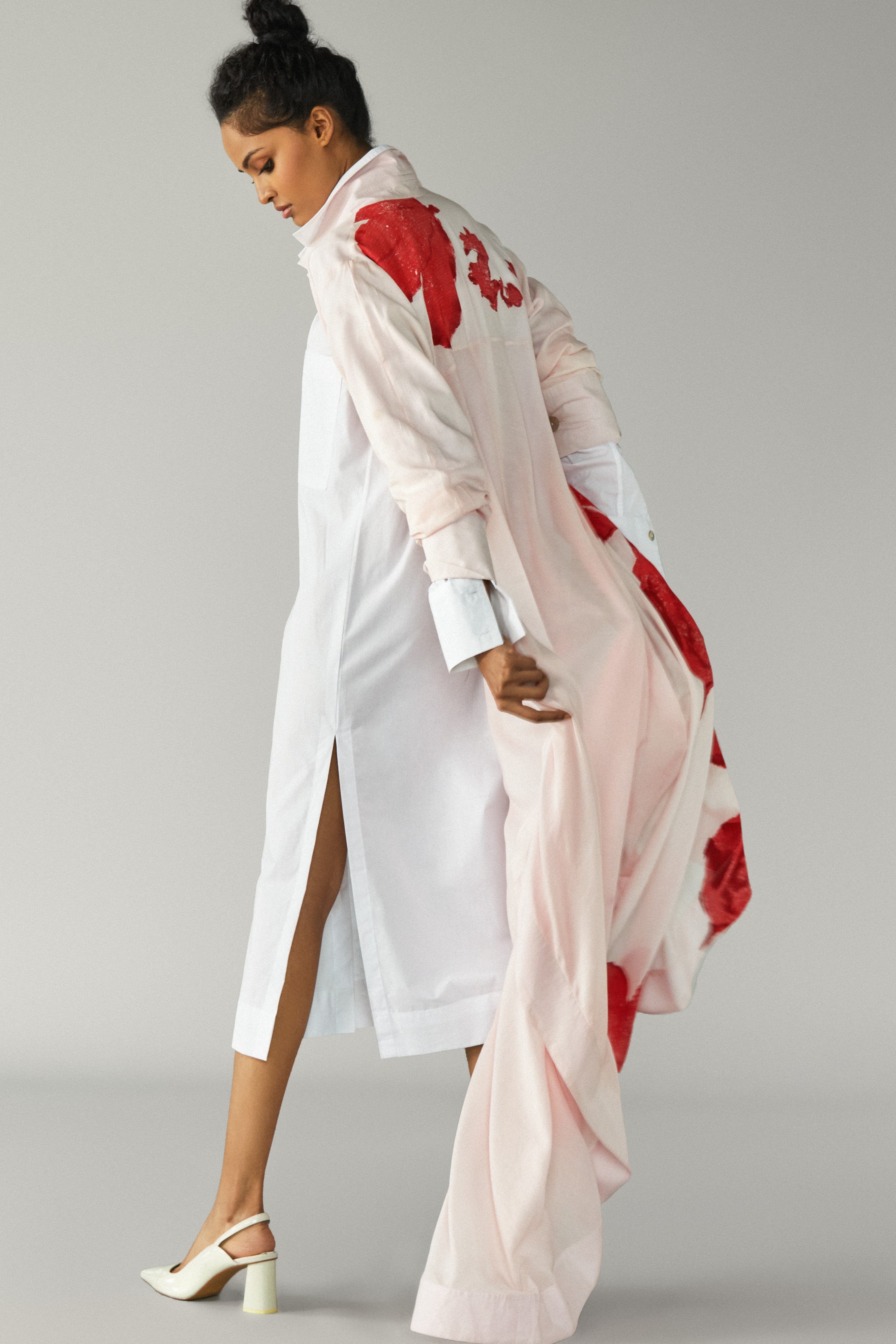 Cotton Shirt Dress-BENNCH