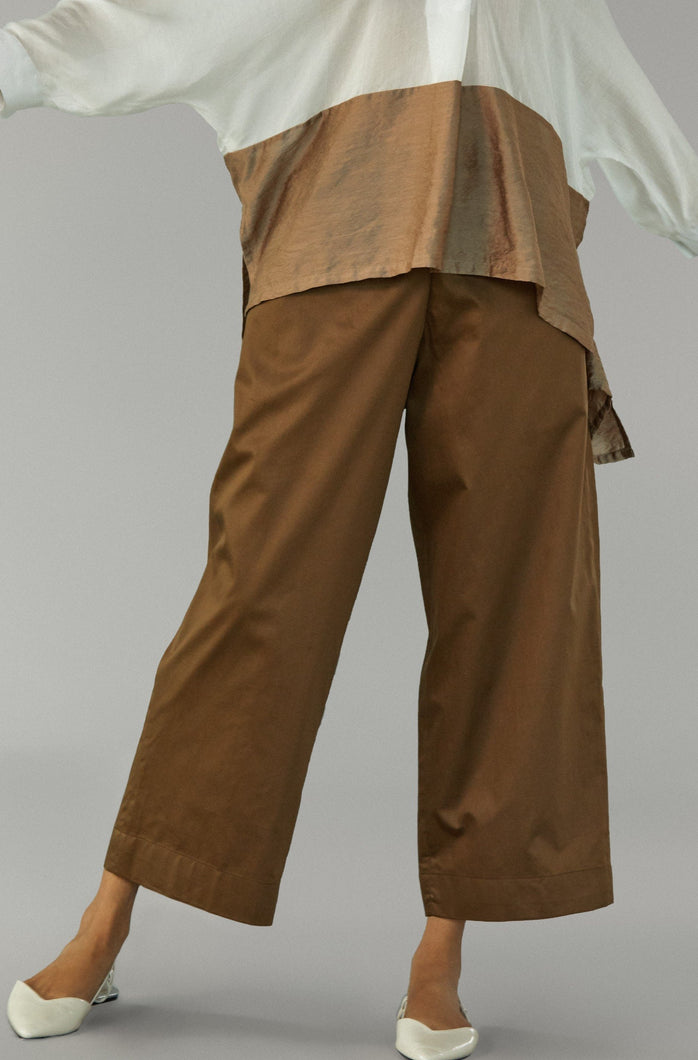 Brown Cotton Pants - B E N N C H