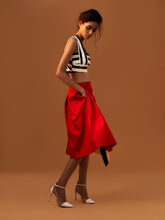 Load image into Gallery viewer, Box Pleat Color Block Skirt - B E N N C H