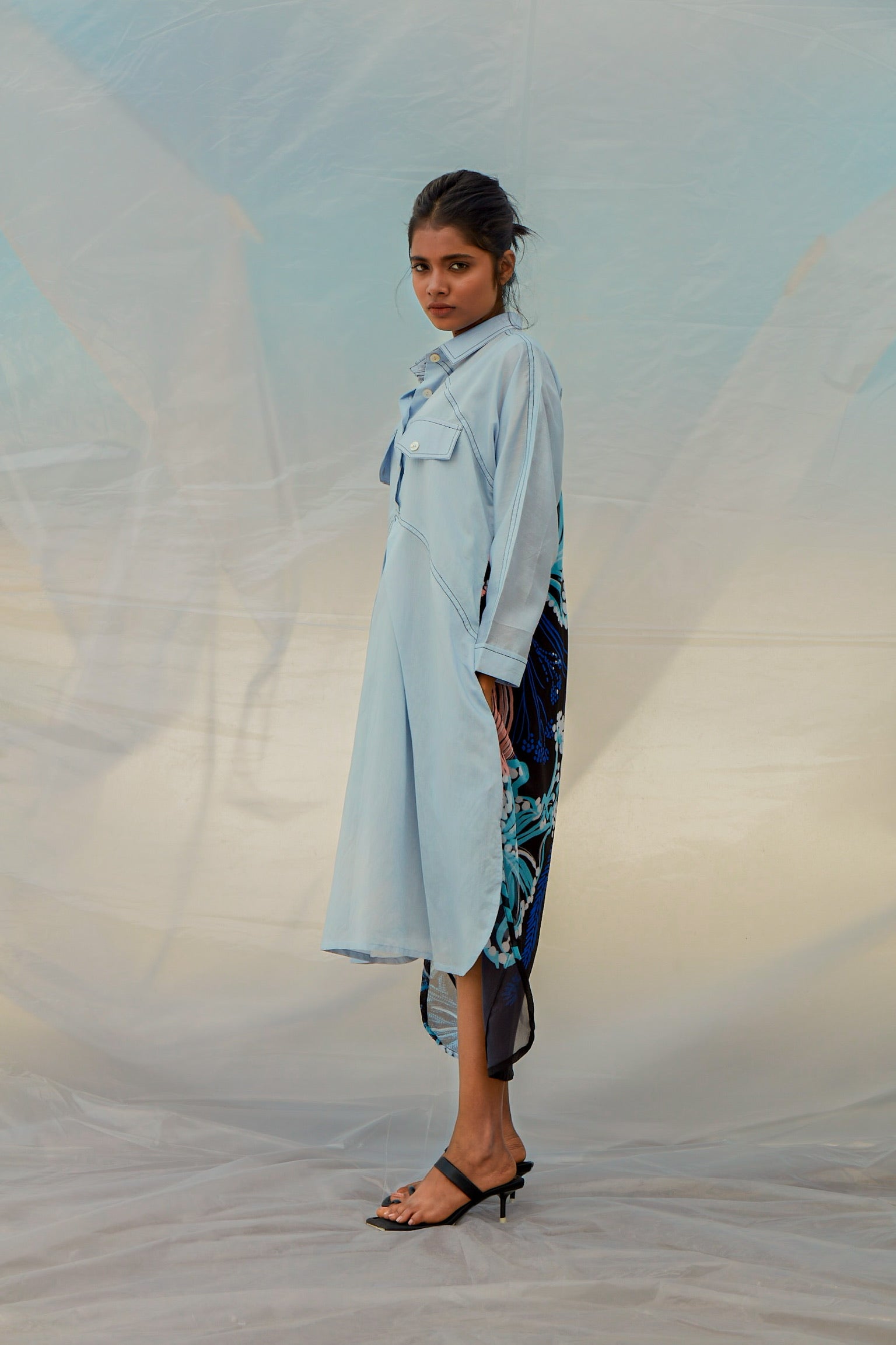 Sky Windowleaf Dress-BENNCH