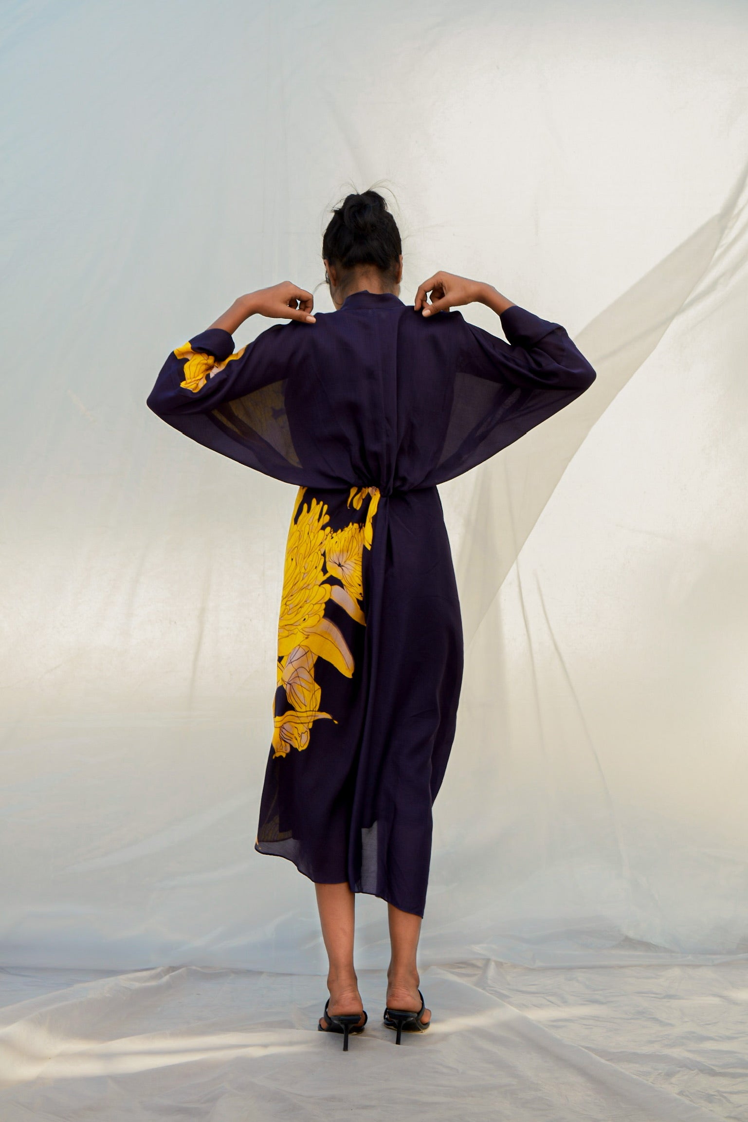 Navy Protea Dress-BENNCH