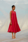 Red Flared Dress-BENNCH