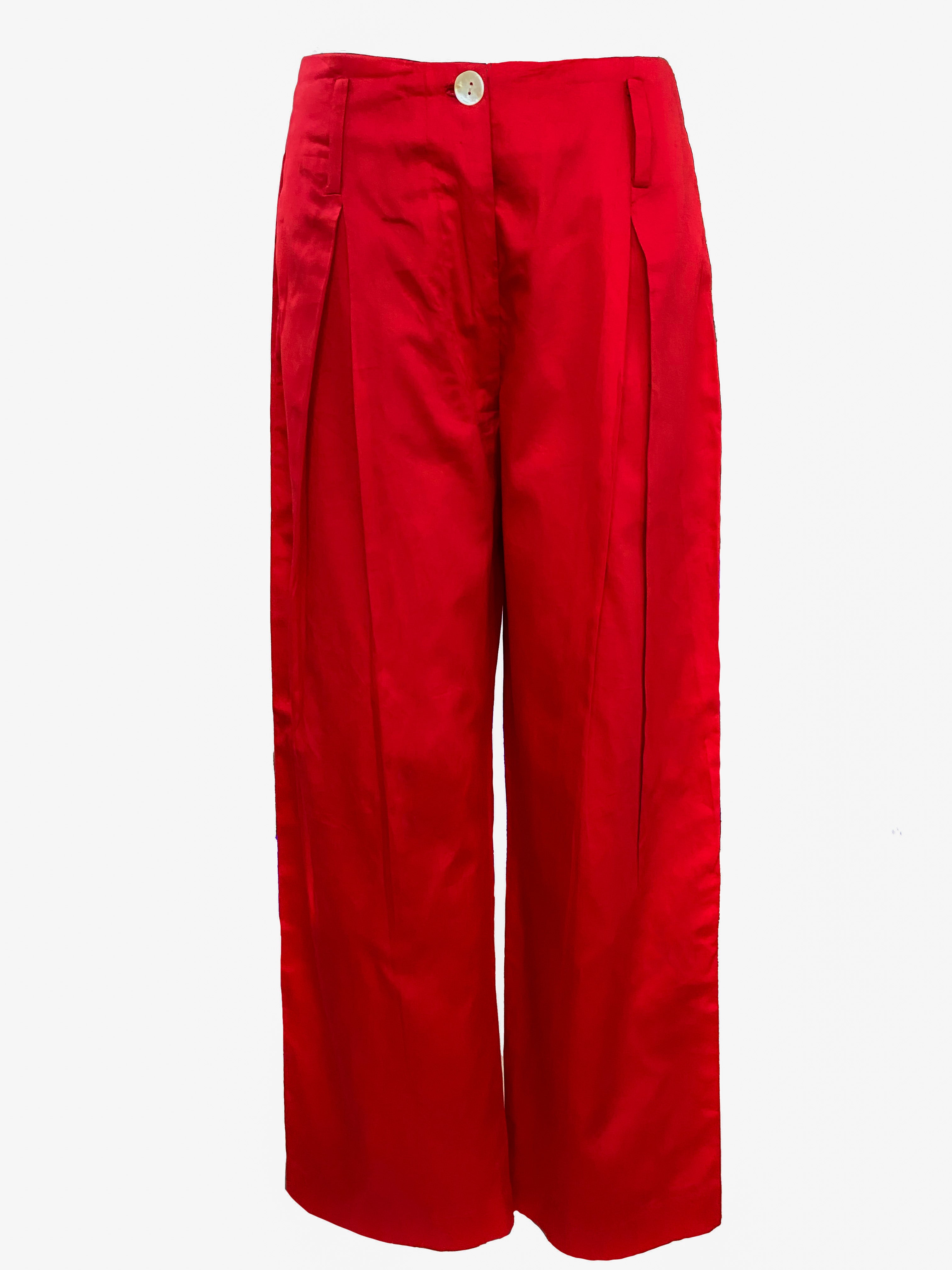 Solid Red Pants-BENNCH