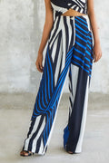 Striped Pleated Pants-BENNCH