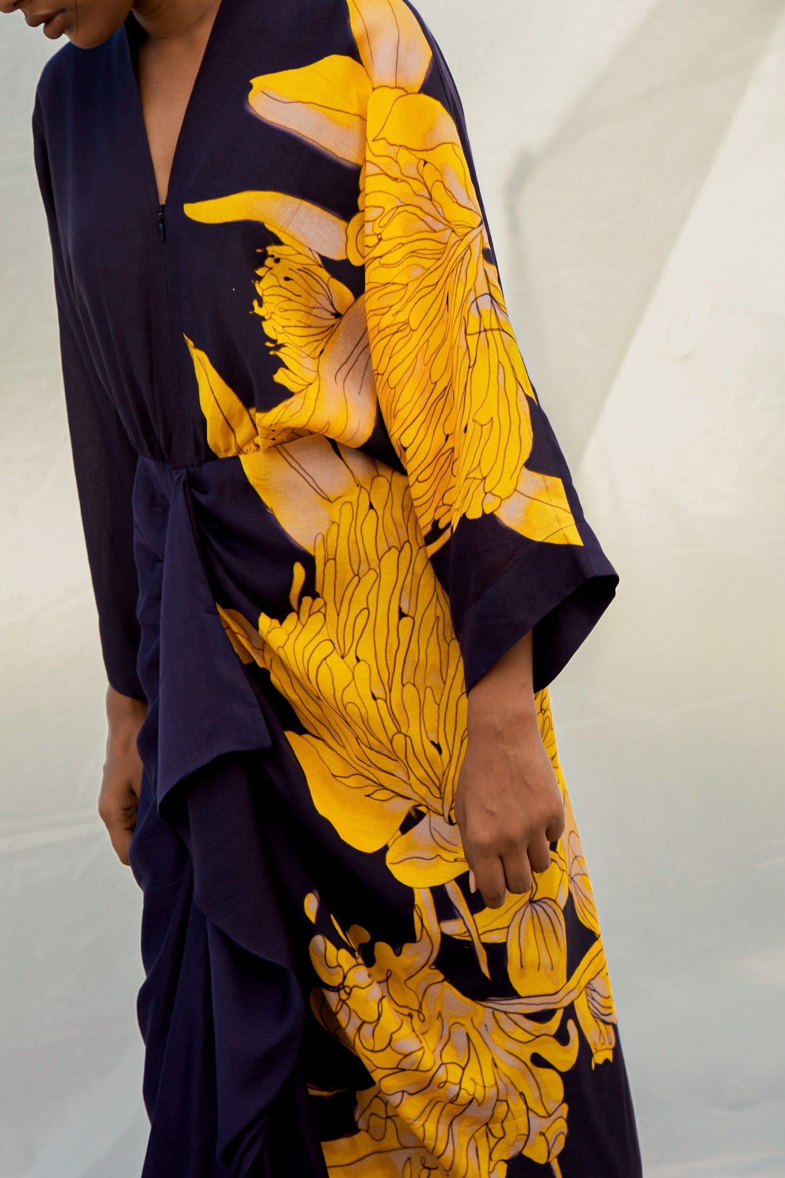 Navy Protea Dress-BENNCH