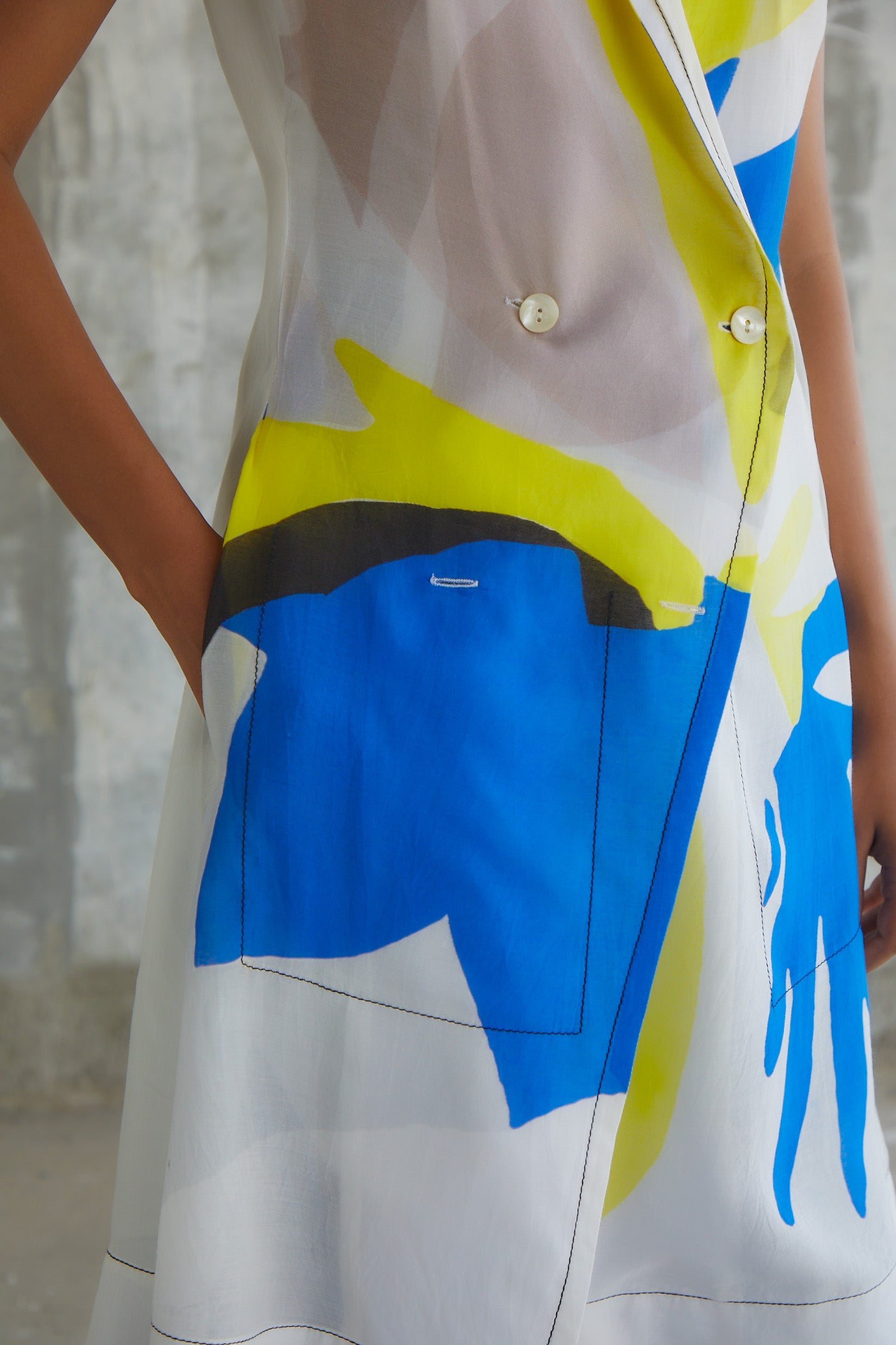 Glass Sleeveless Trench-BENNCH