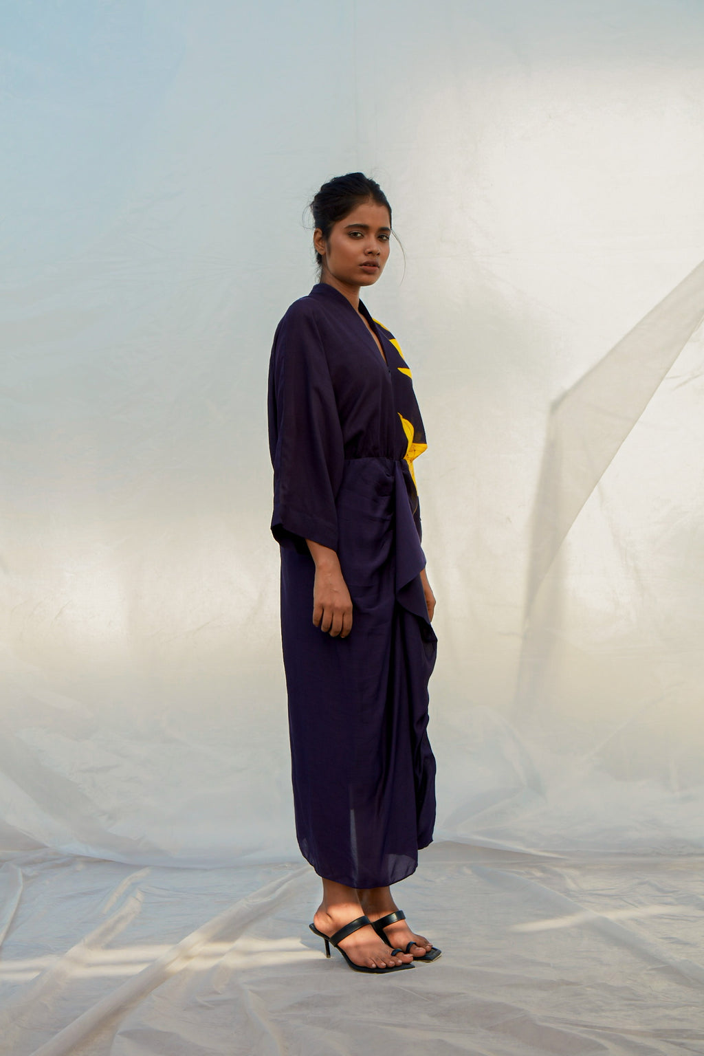 Navy Protea Dress-BENNCH