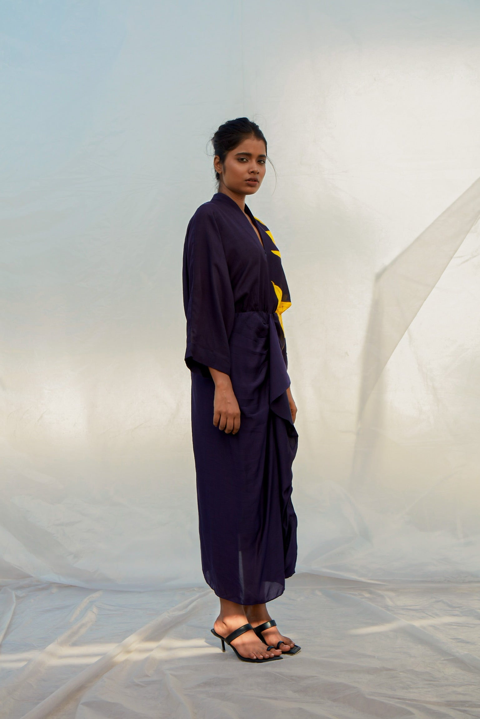 Navy Protea Dress-BENNCH